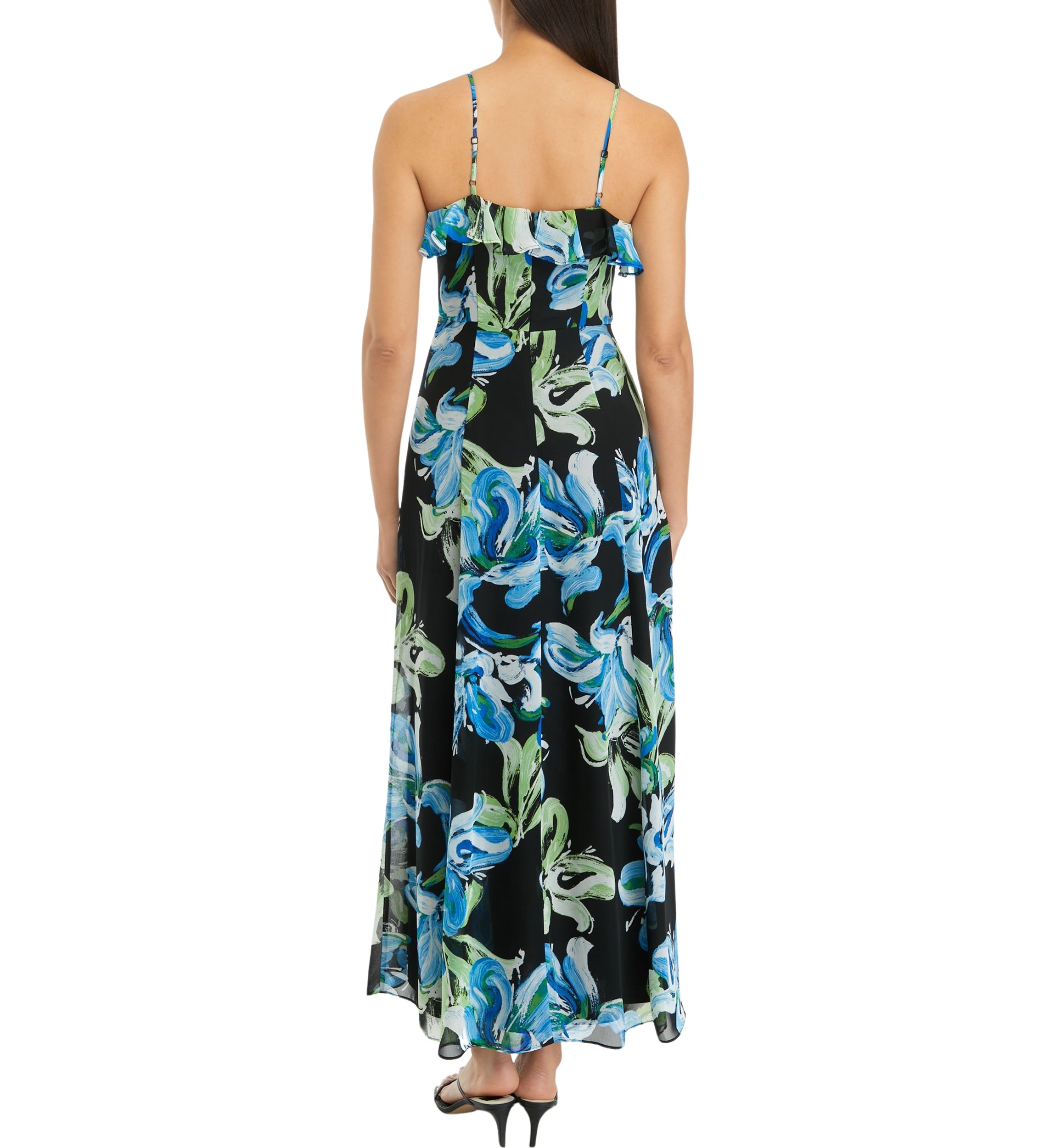 Womens Floral Print Maxi Dress