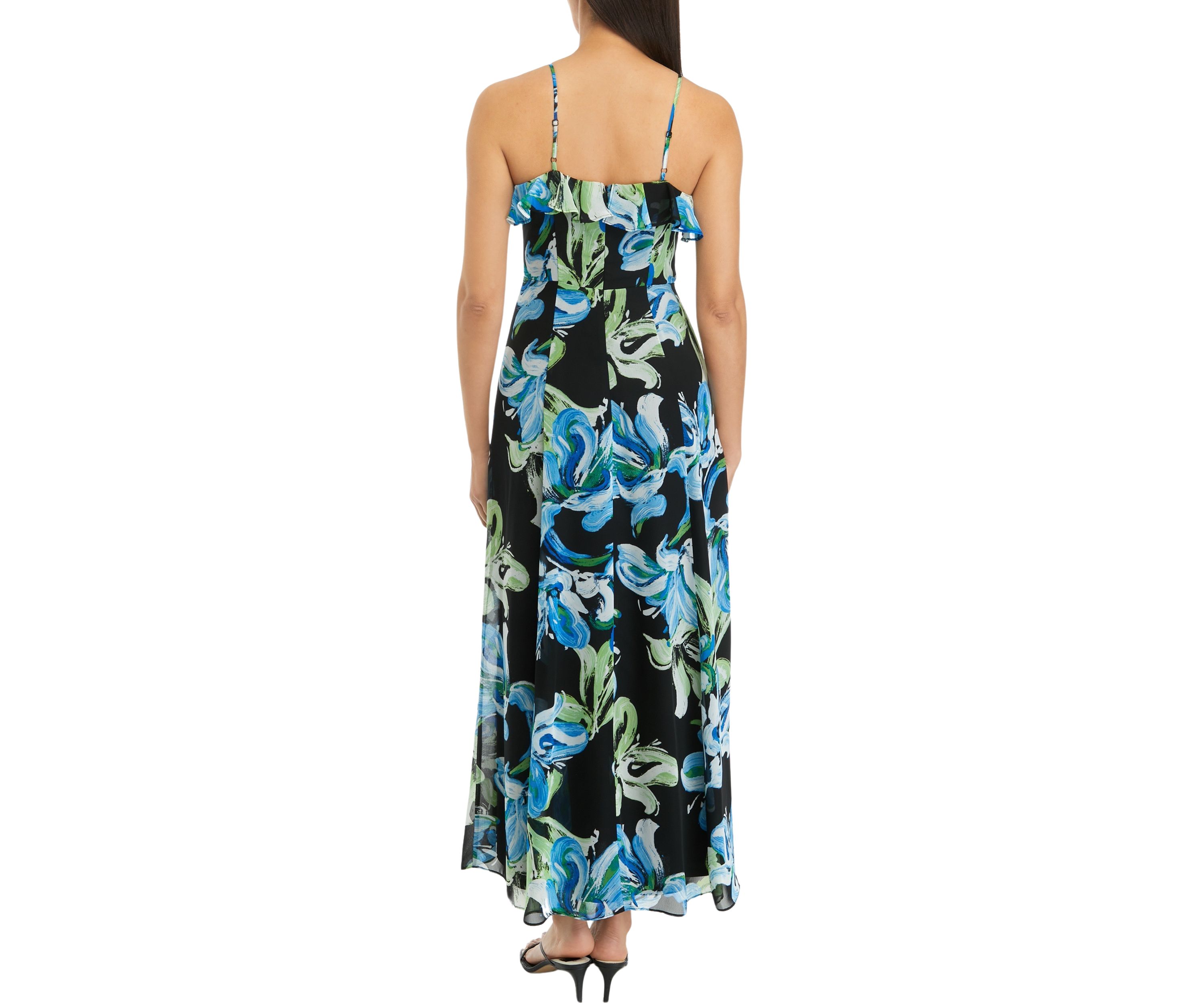 Womens Floral Print Maxi Dress