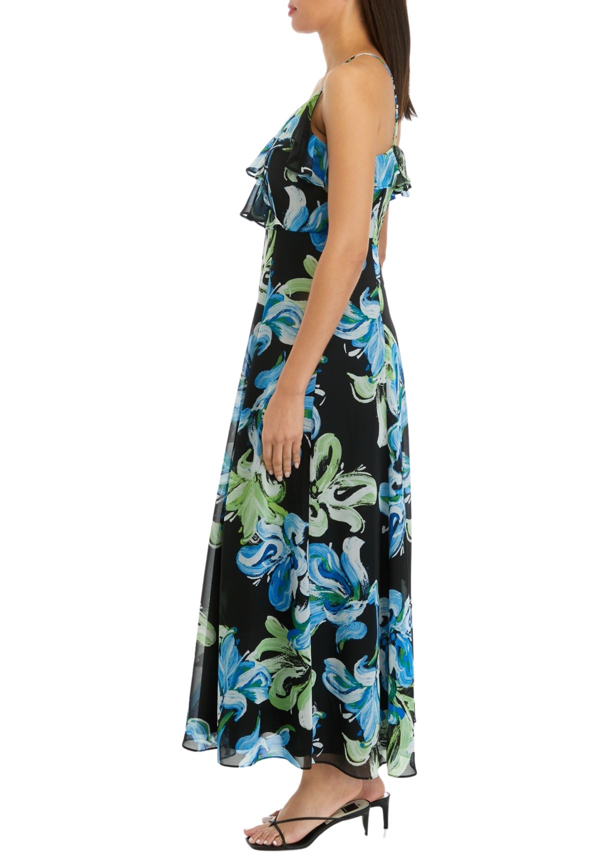 Womens Floral Print Maxi Dress