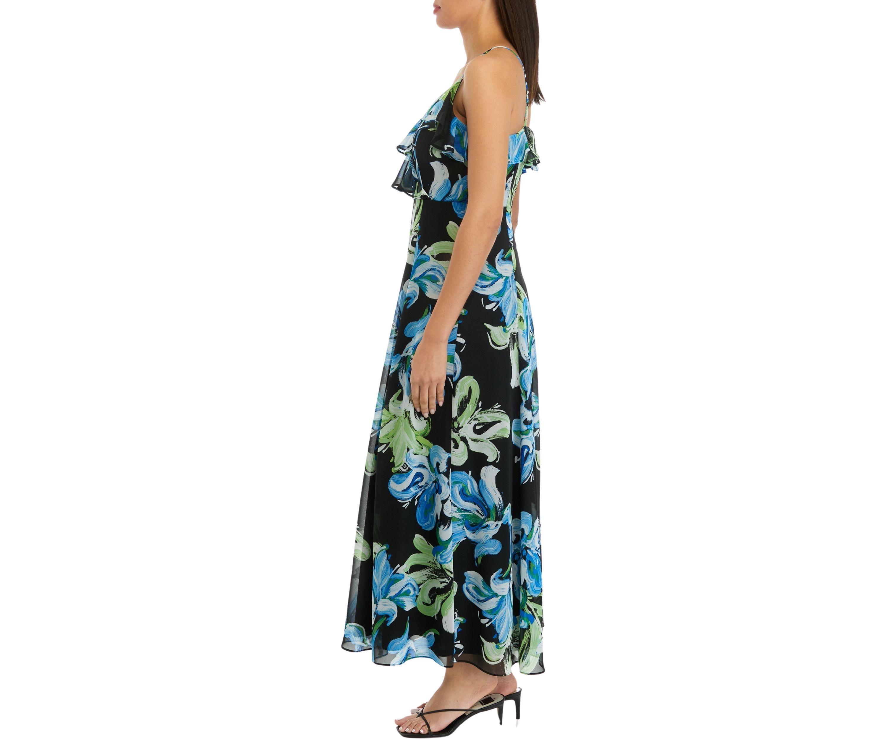 Womens Floral Print Maxi Dress