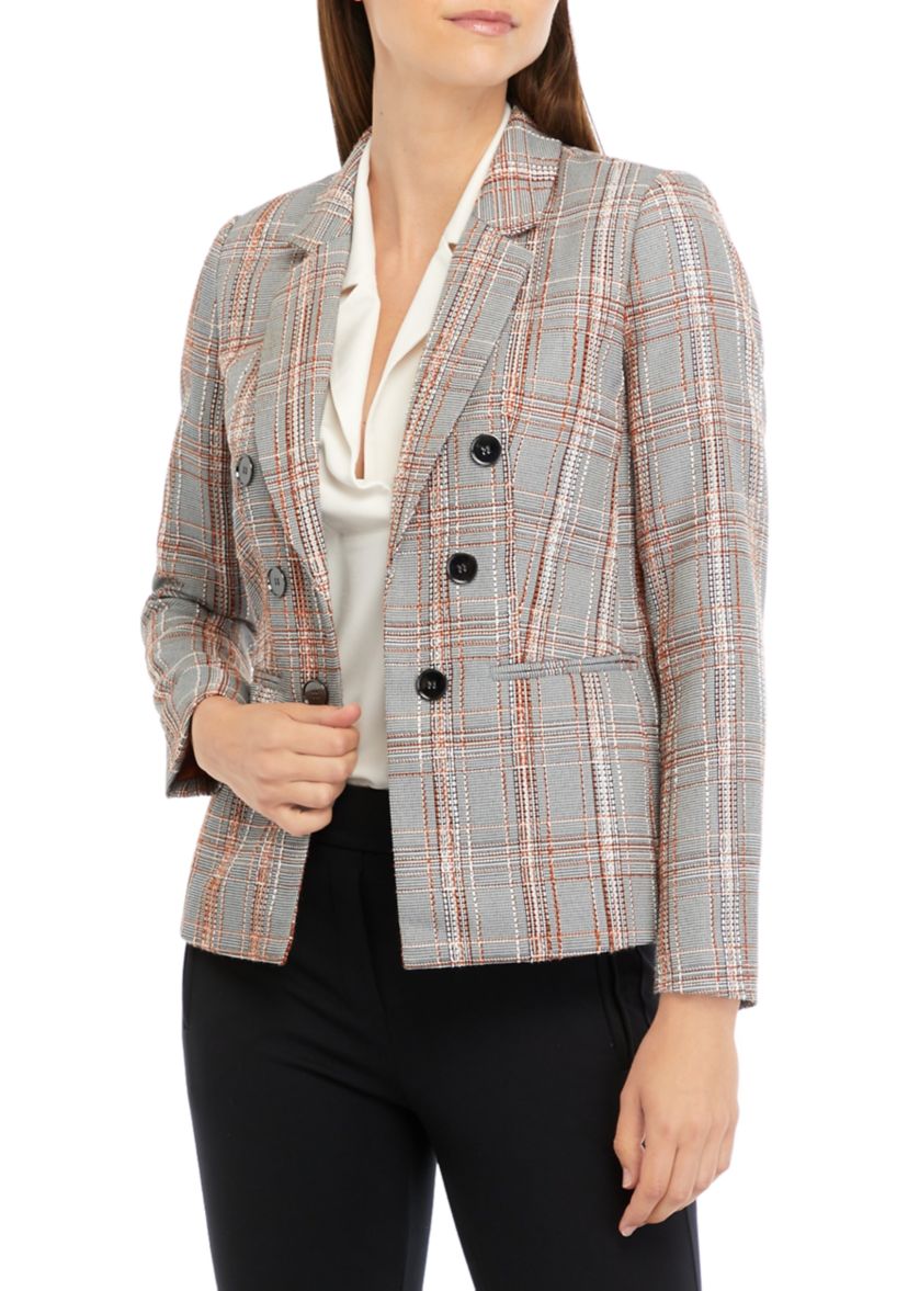 Womens Faux Double Breasted Jacket 