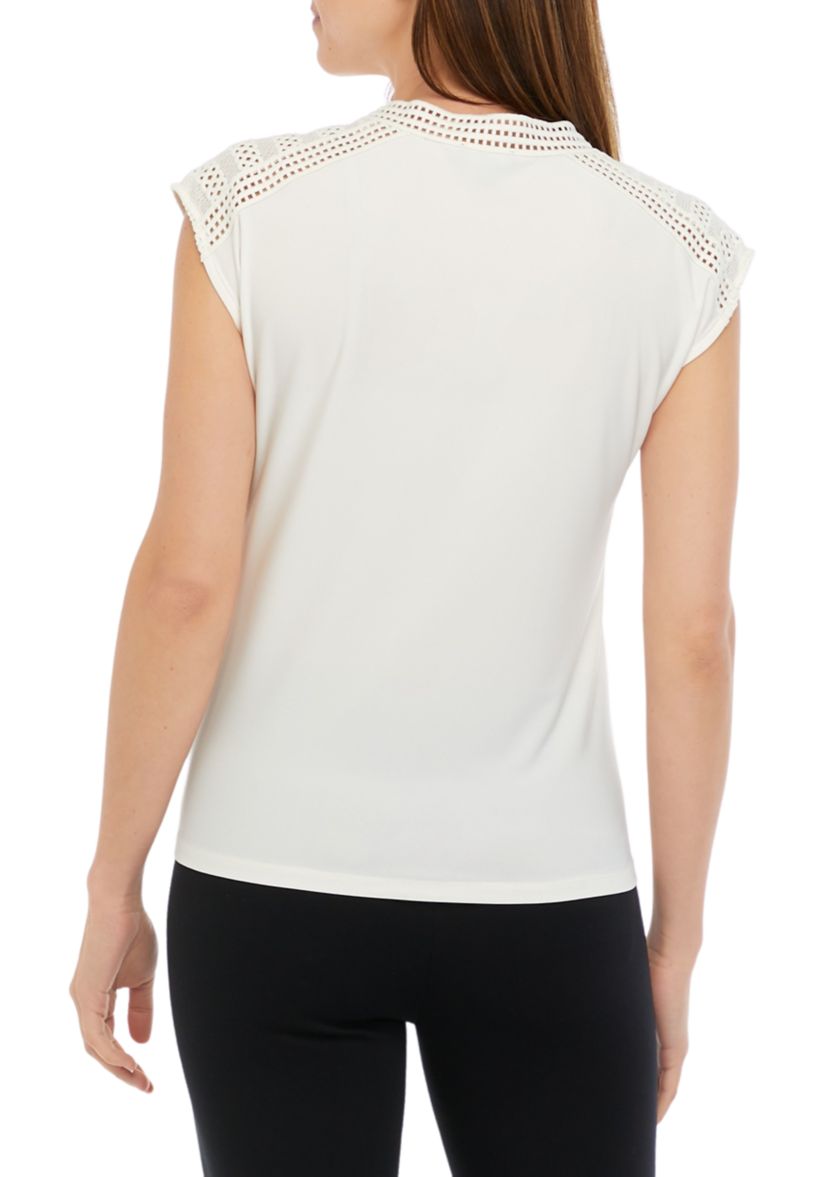 Womens V-Neck Knit Top 