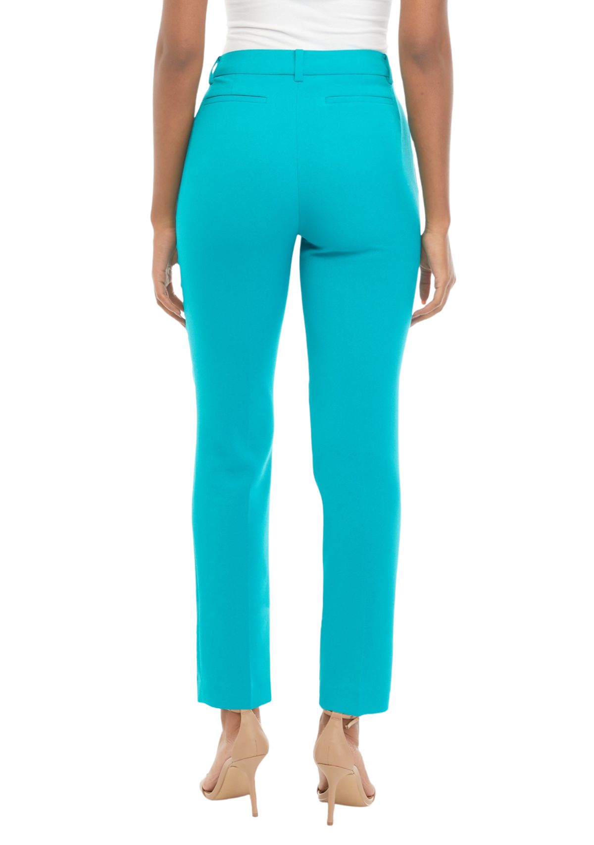 Womens Crepe Slim Leg Pants 