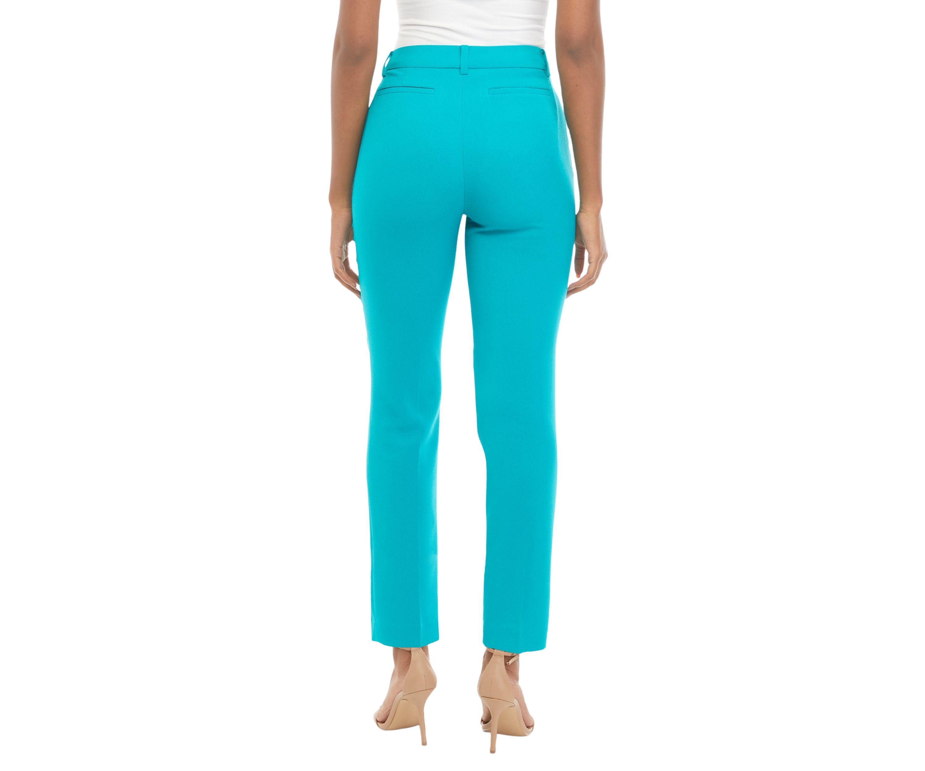 Womens Crepe Slim Leg Pants 
