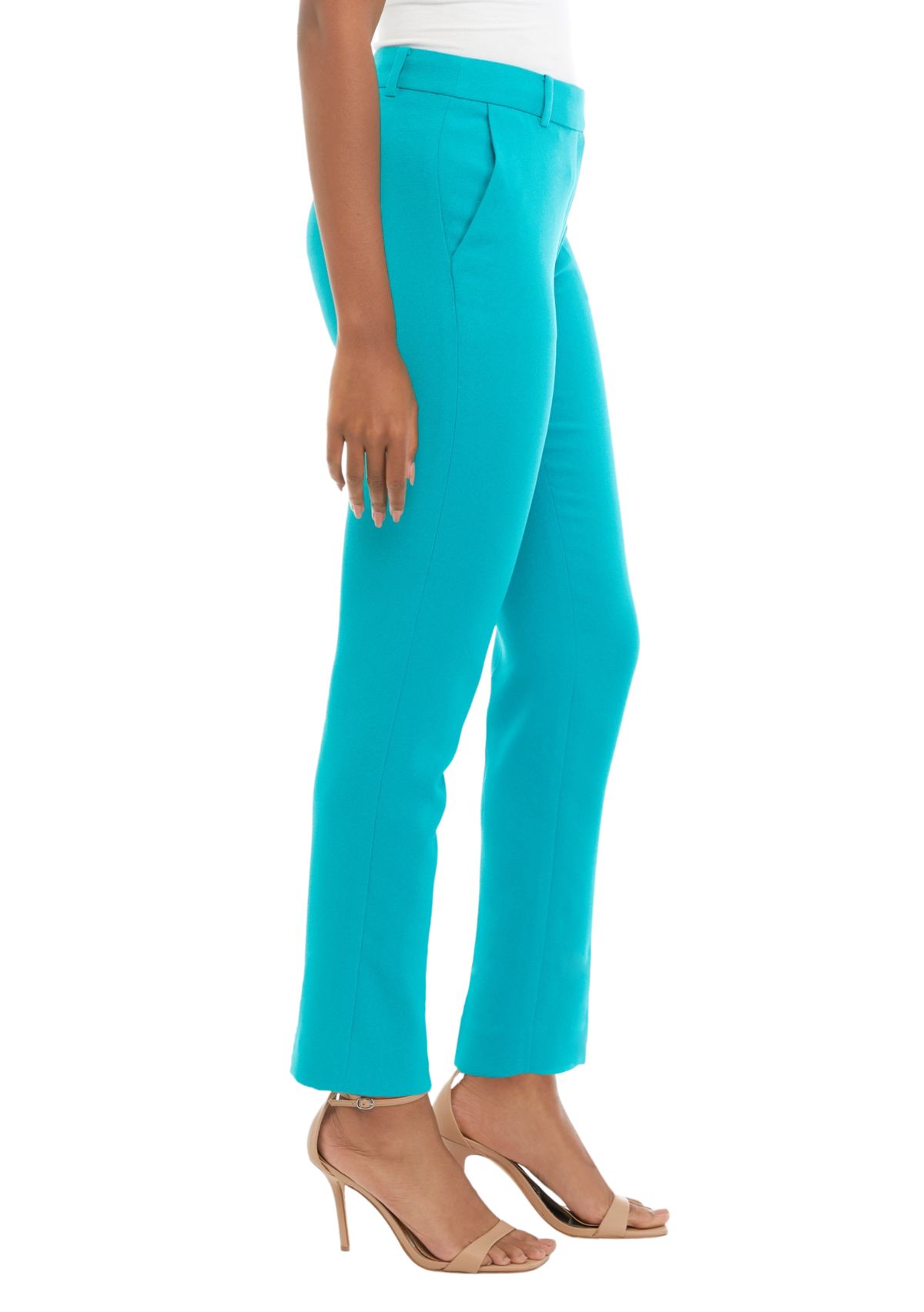 Womens Crepe Slim Leg Pants 