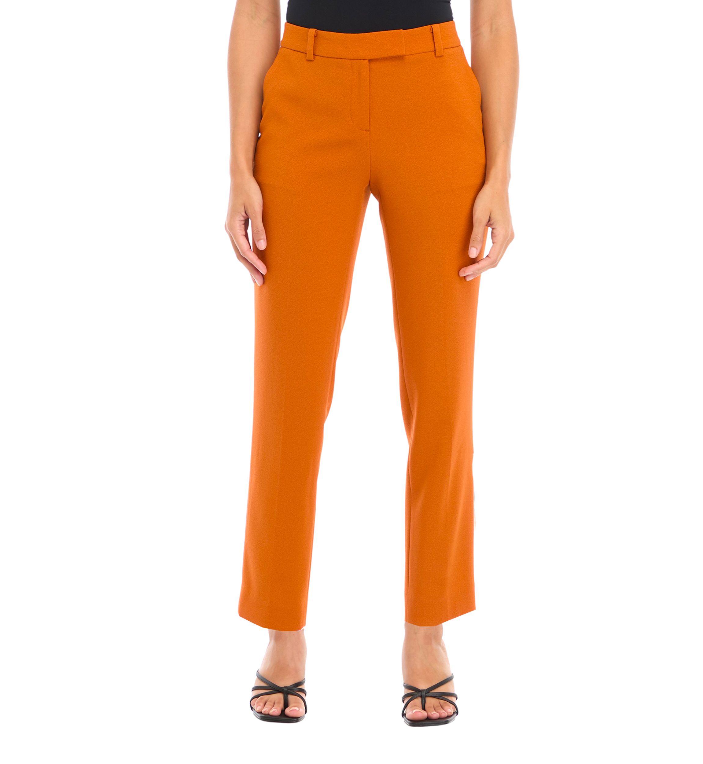 Petite Crepe Slim Leg Pants