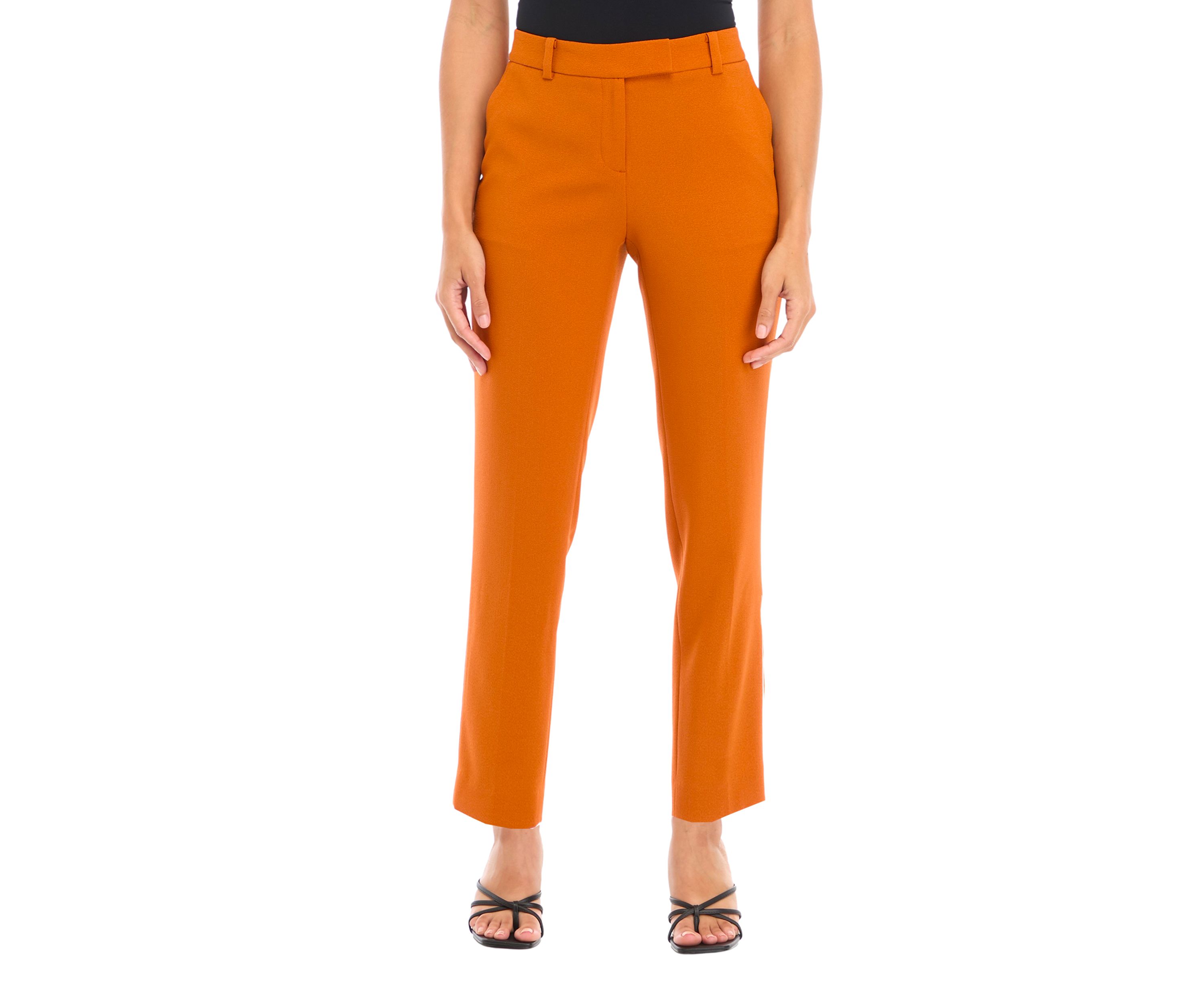 Petite Crepe Slim Leg Pants