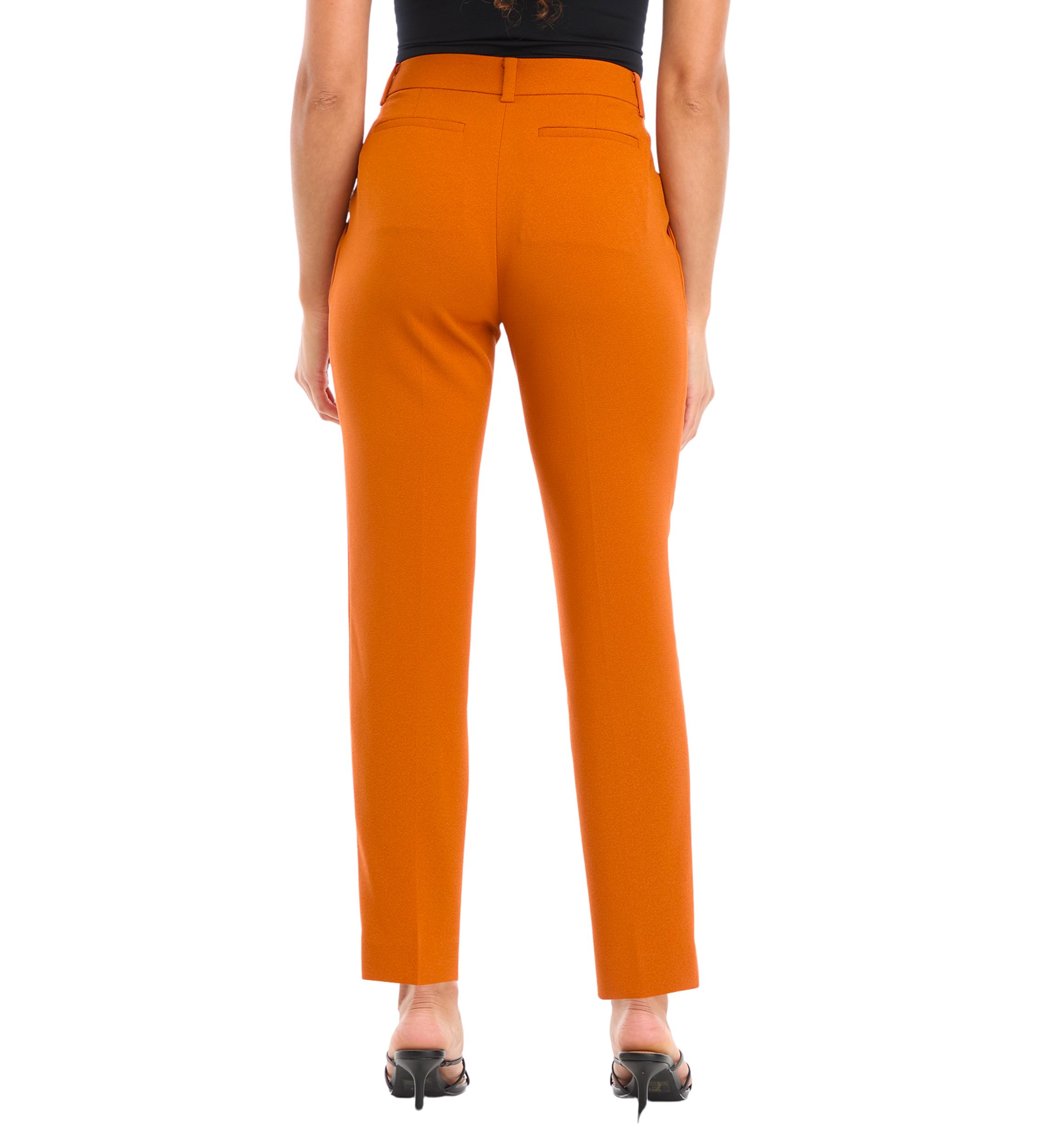 Petite Crepe Slim Leg Pants