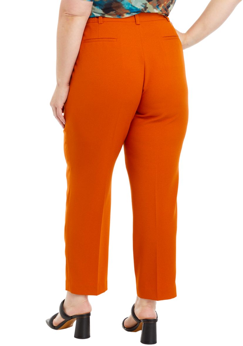 Plus Size Crepe Slim Leg Pants