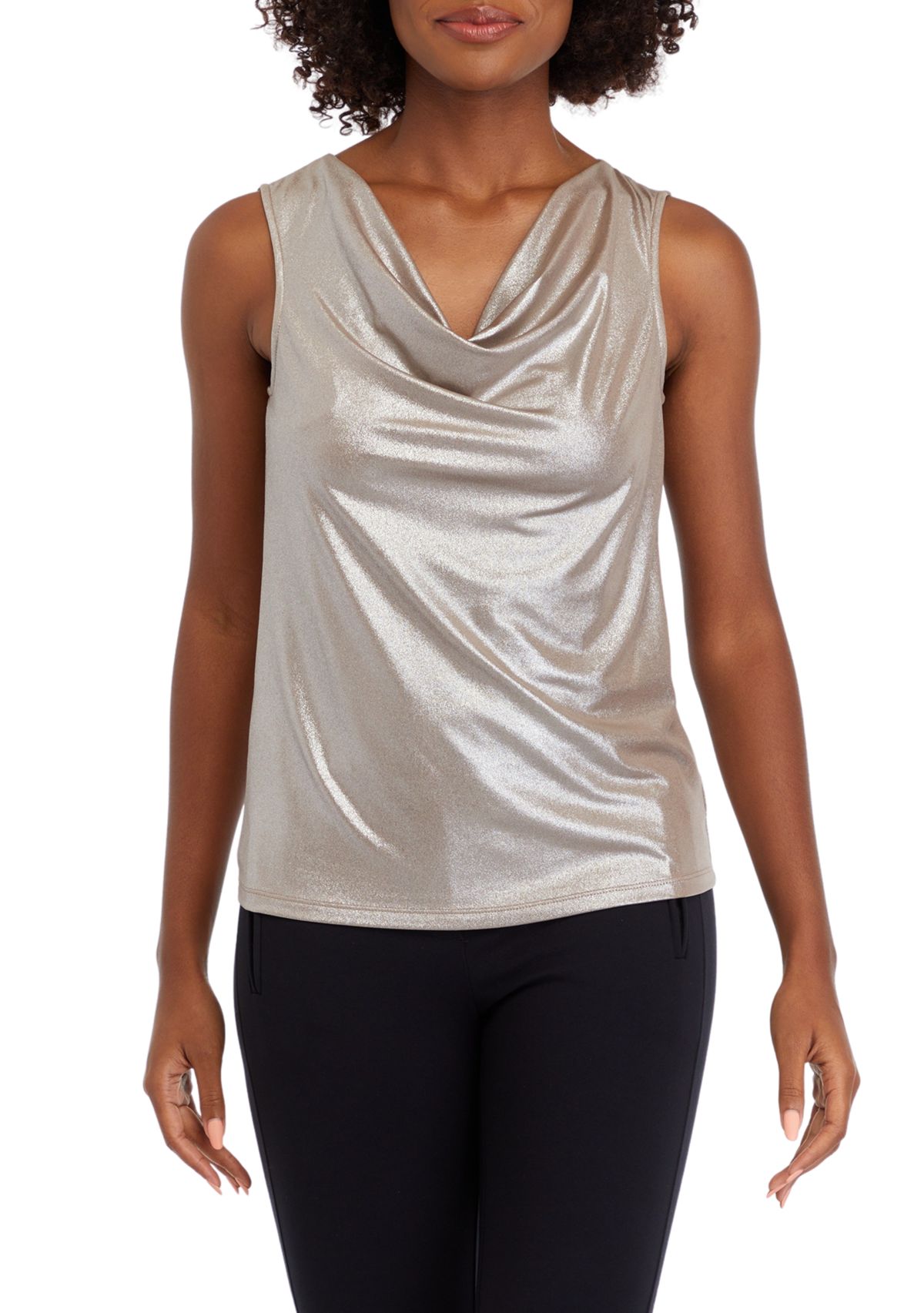 Womens Drape Neck Tank 