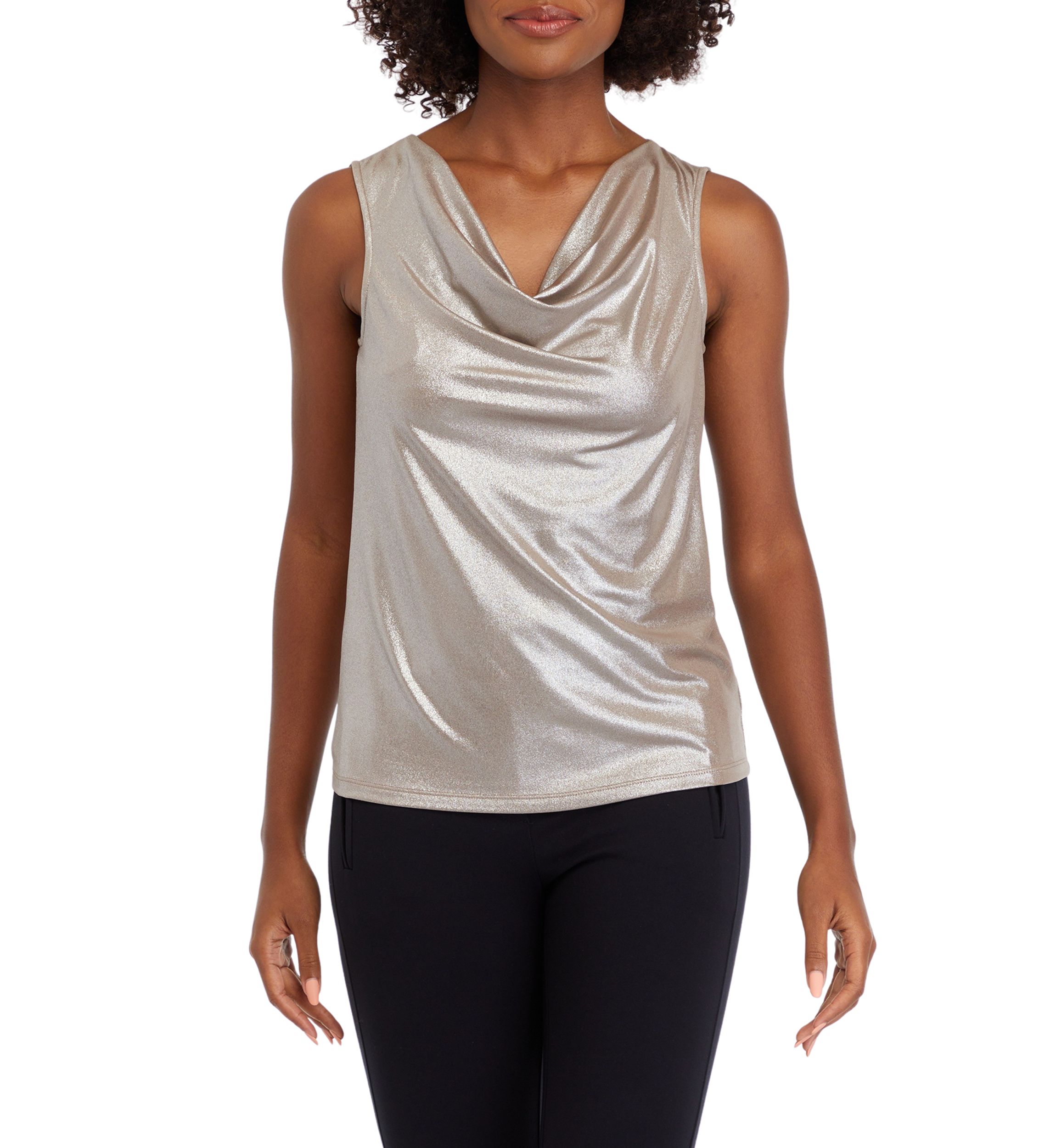 Womens Drape Neck Tank 