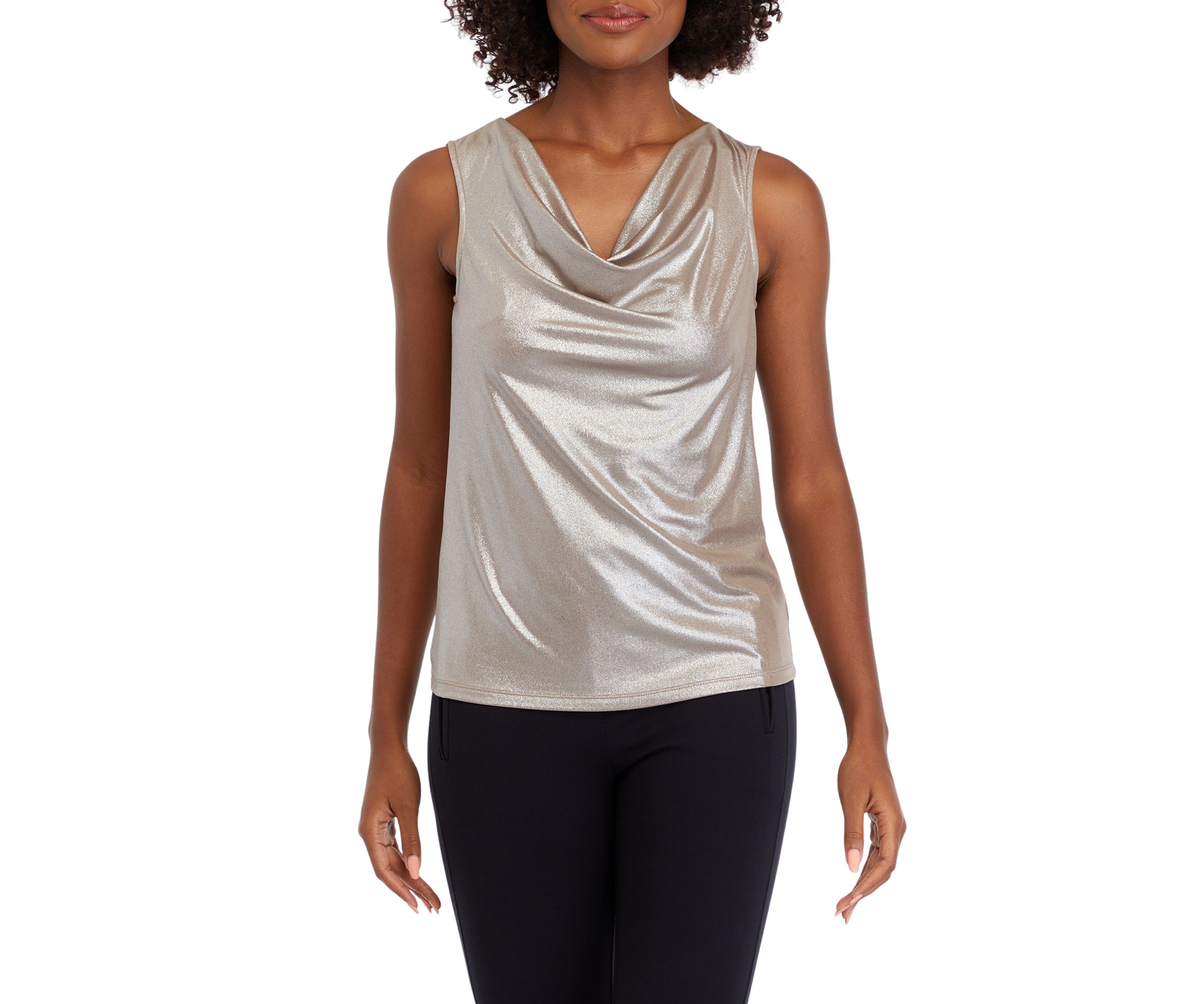 Womens Drape Neck Tank 