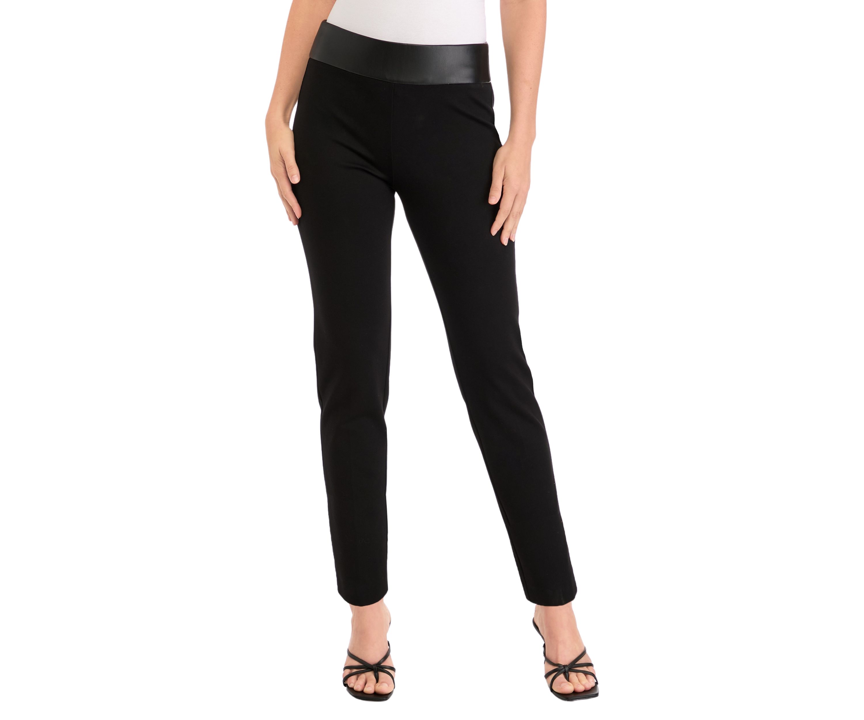 Womens Pull On Straight Ankle Modern Compression Pants