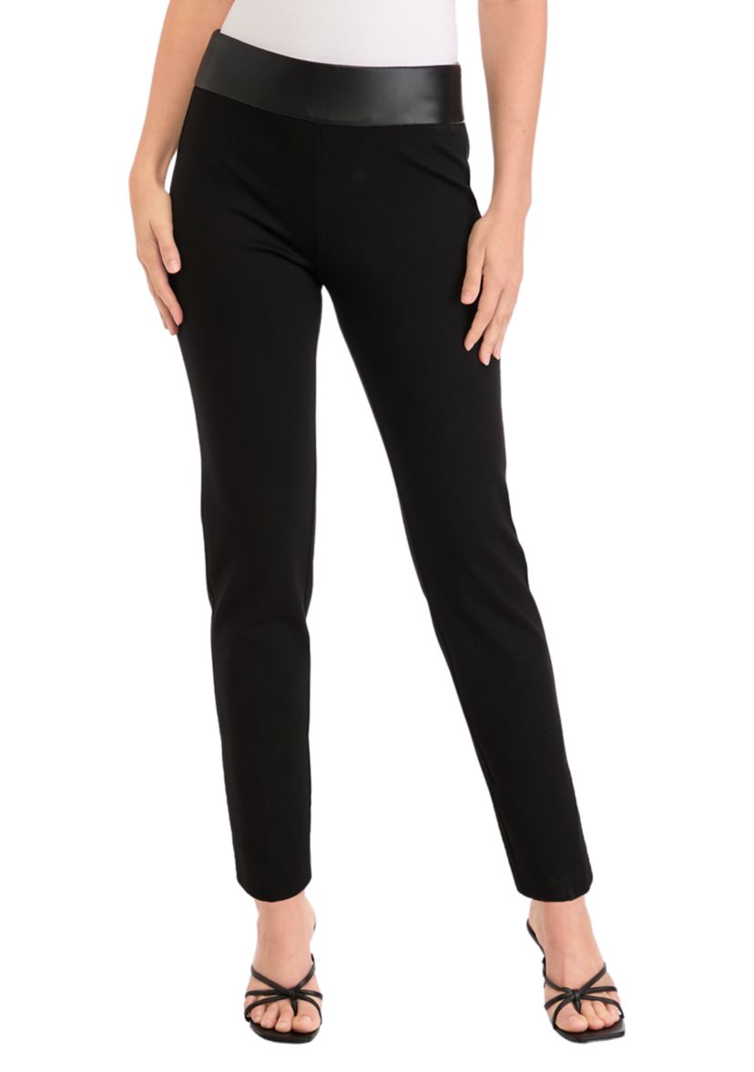Womens Pull On Straight Ankle Modern Compression Pants