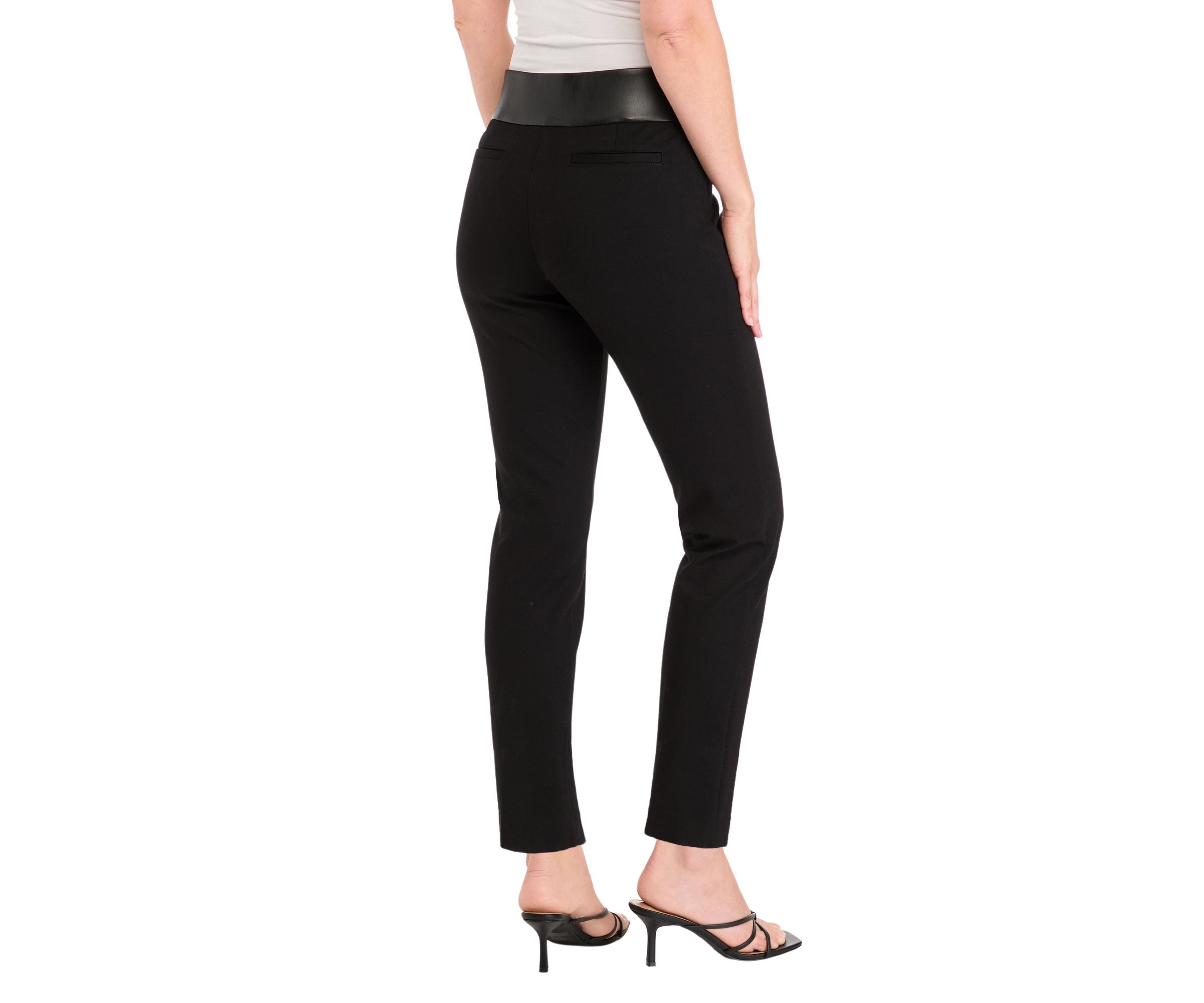 Womens Pull On Straight Ankle Modern Compression Pants