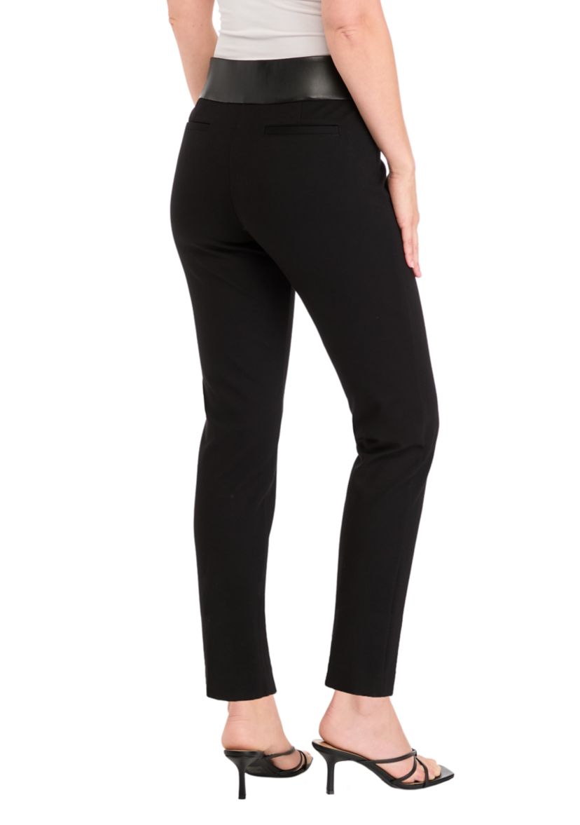 Womens Pull On Straight Ankle Modern Compression Pants