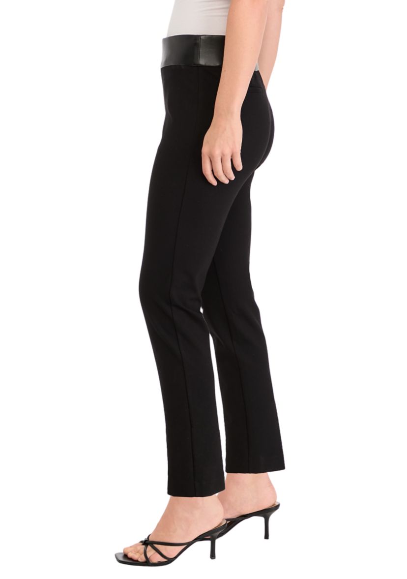 Womens Pull On Straight Ankle Modern Compression Pants