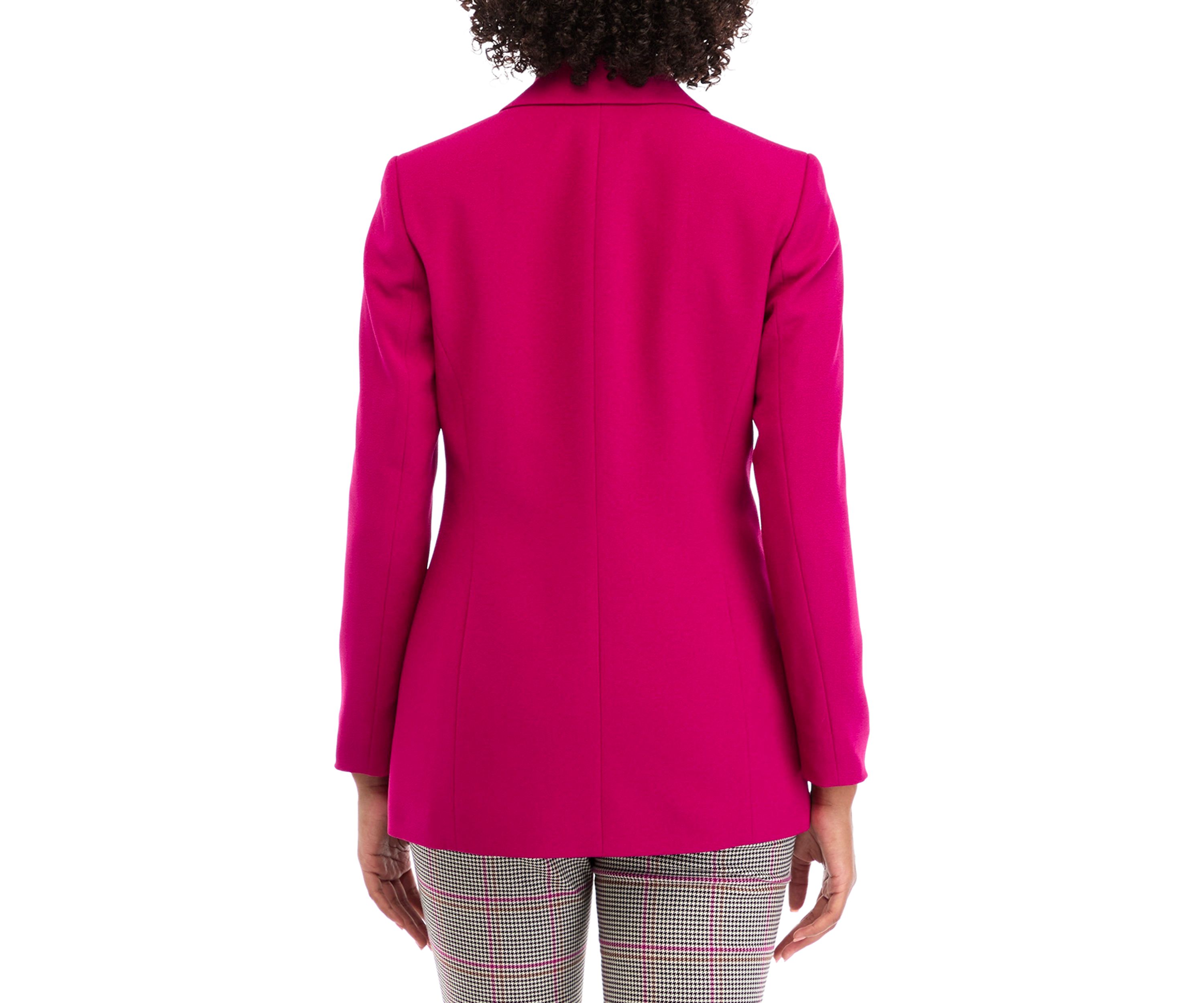 Womens Notch Collar Four Button Blazer