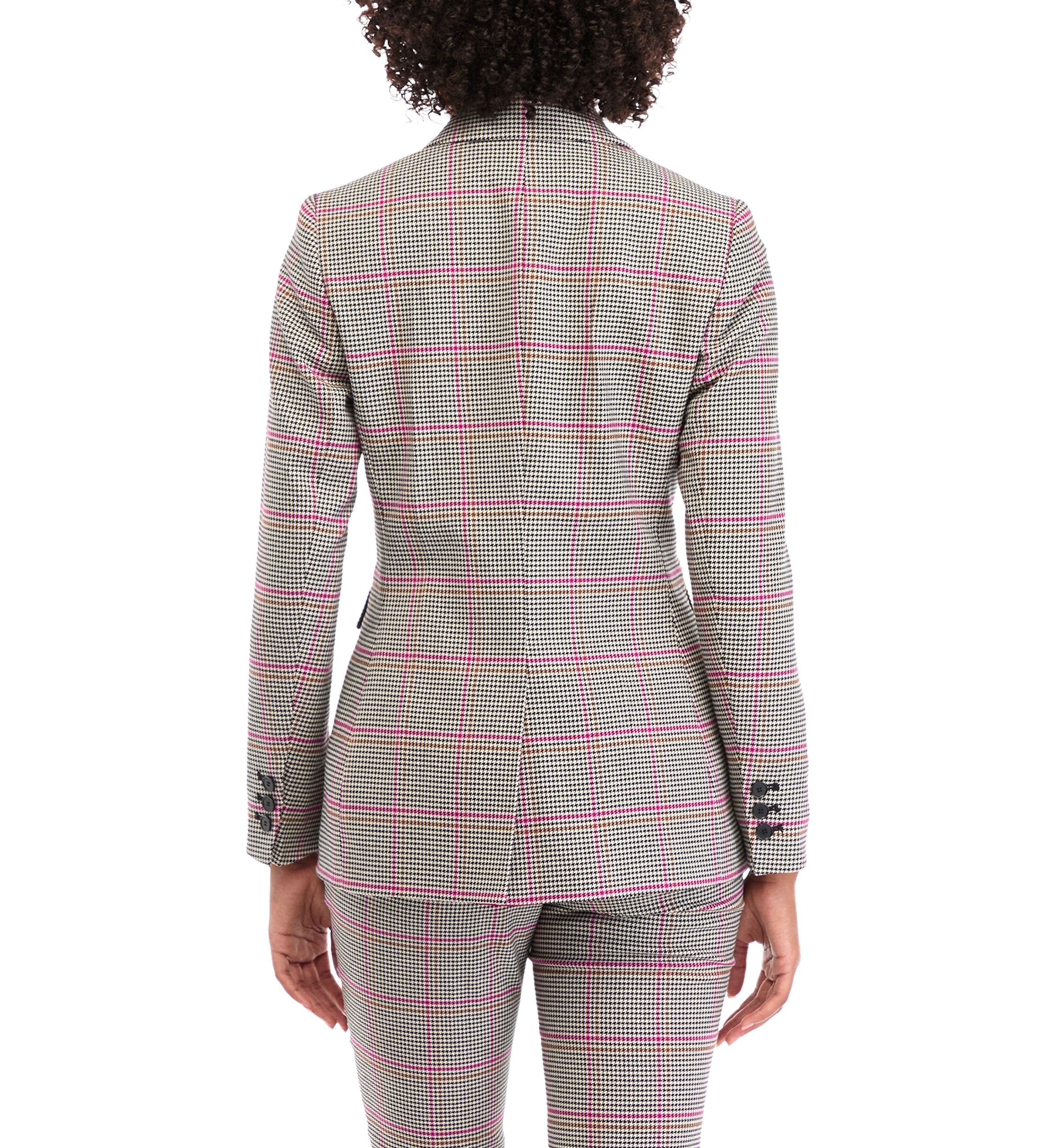 Womens One Button Notch Collar Jacket 