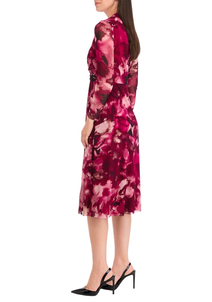 Womens Long Sleeve Twist Midi Dress