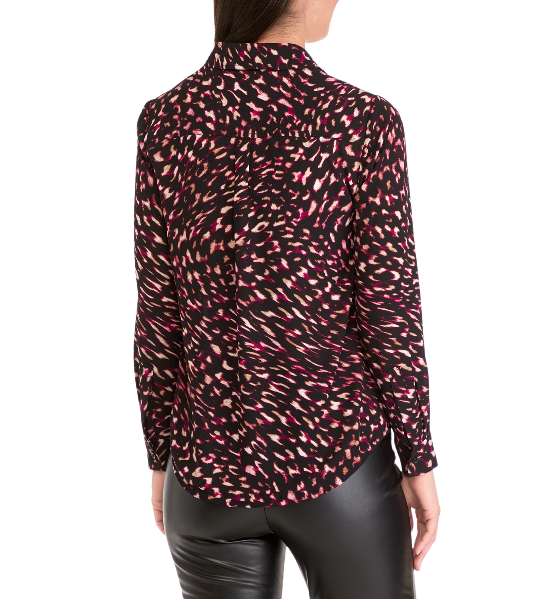 Womens Long Sleeve Button Down Blouse