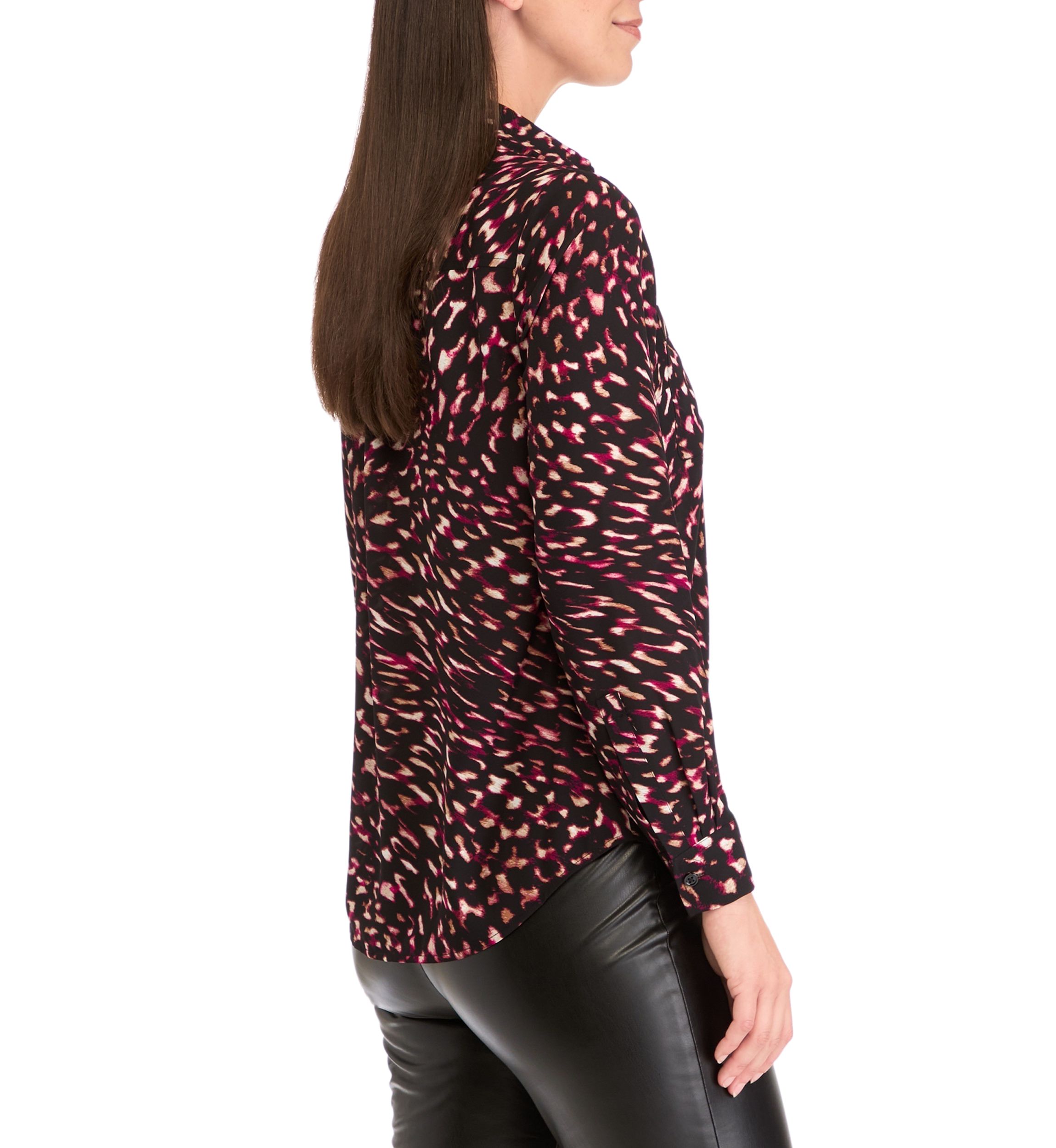 Womens Long Sleeve Button Down Blouse