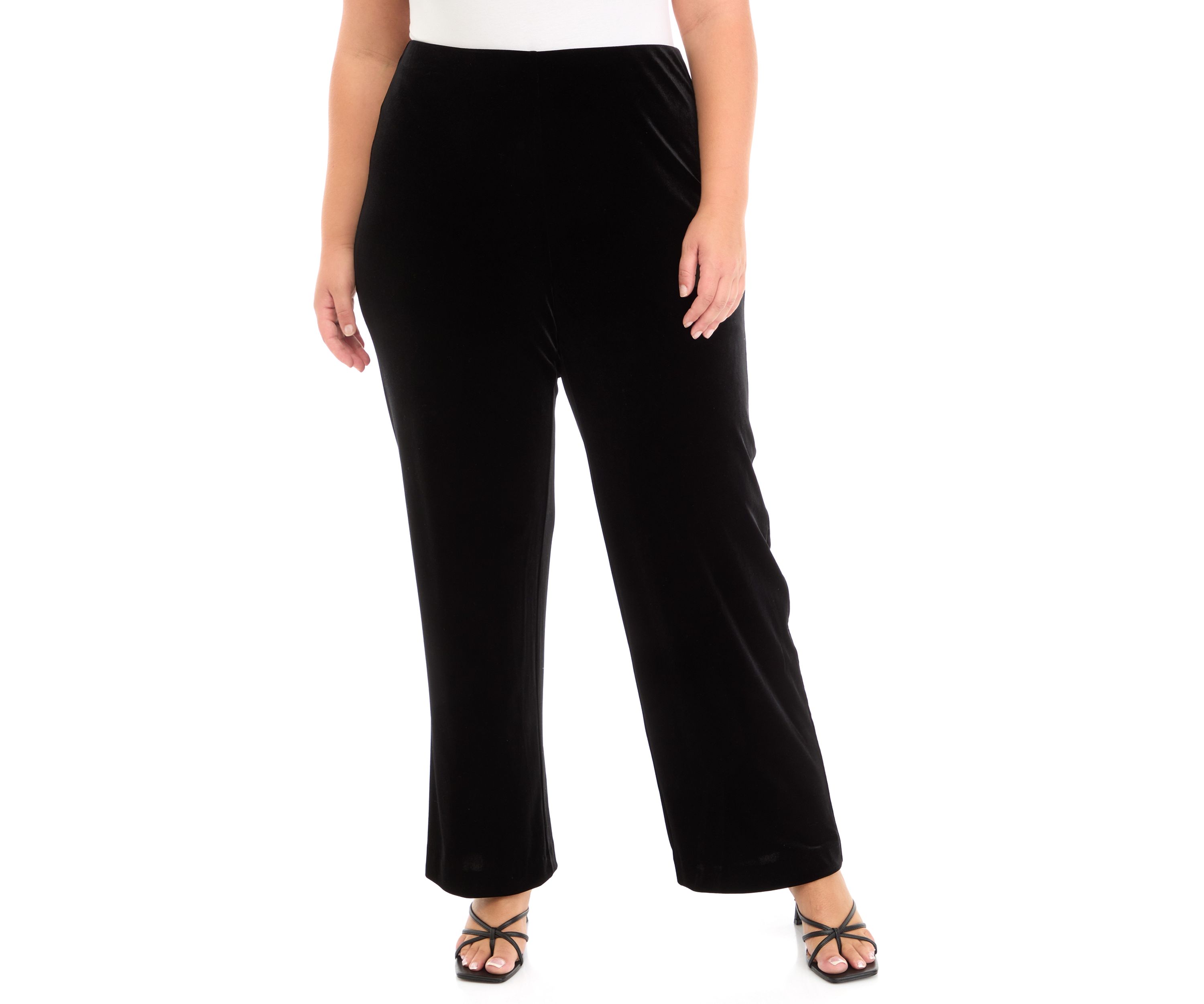 Plus Size Pull On Hollywood Waist Classic Pants 