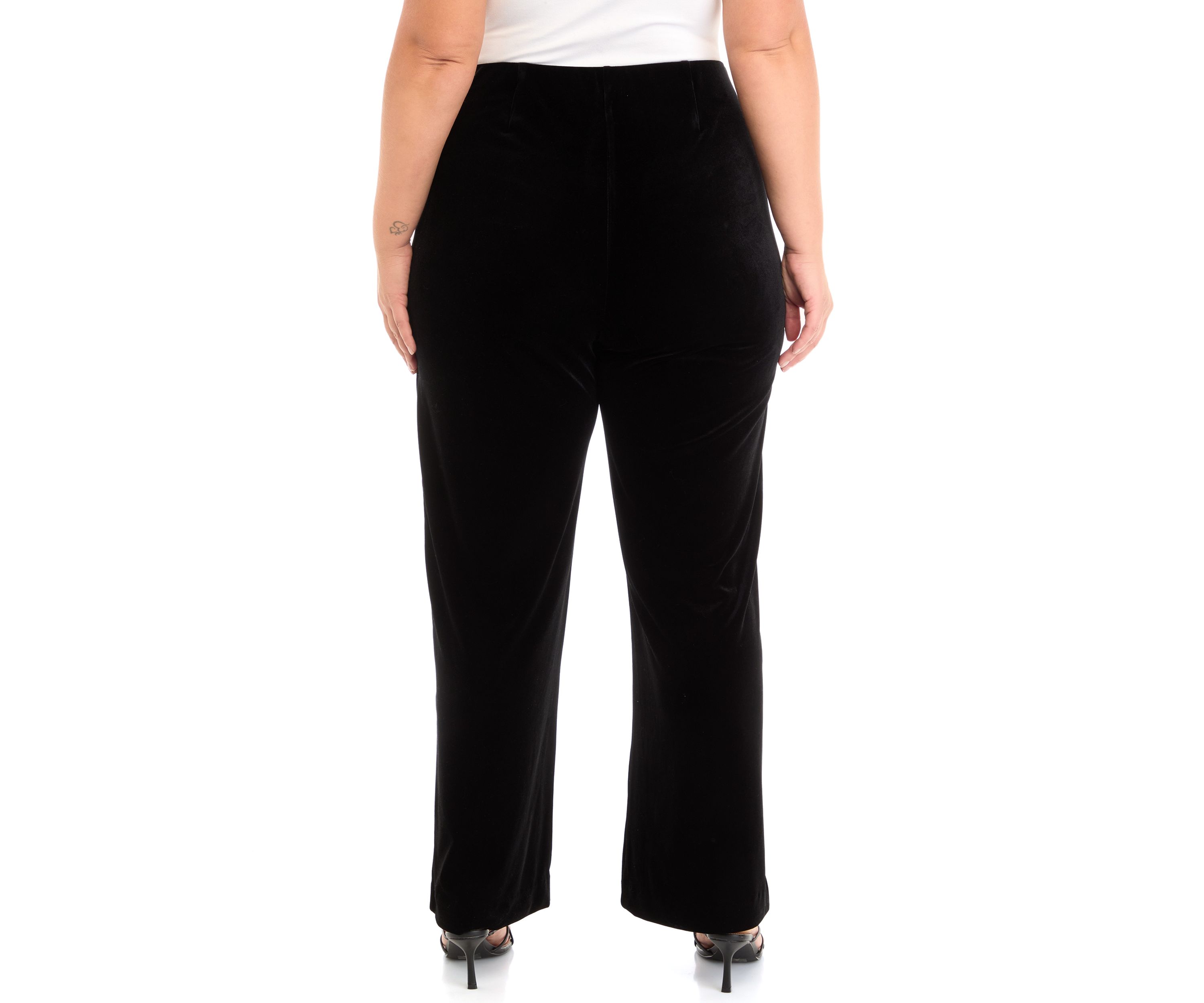 Plus Size Pull On Hollywood Waist Classic Pants 