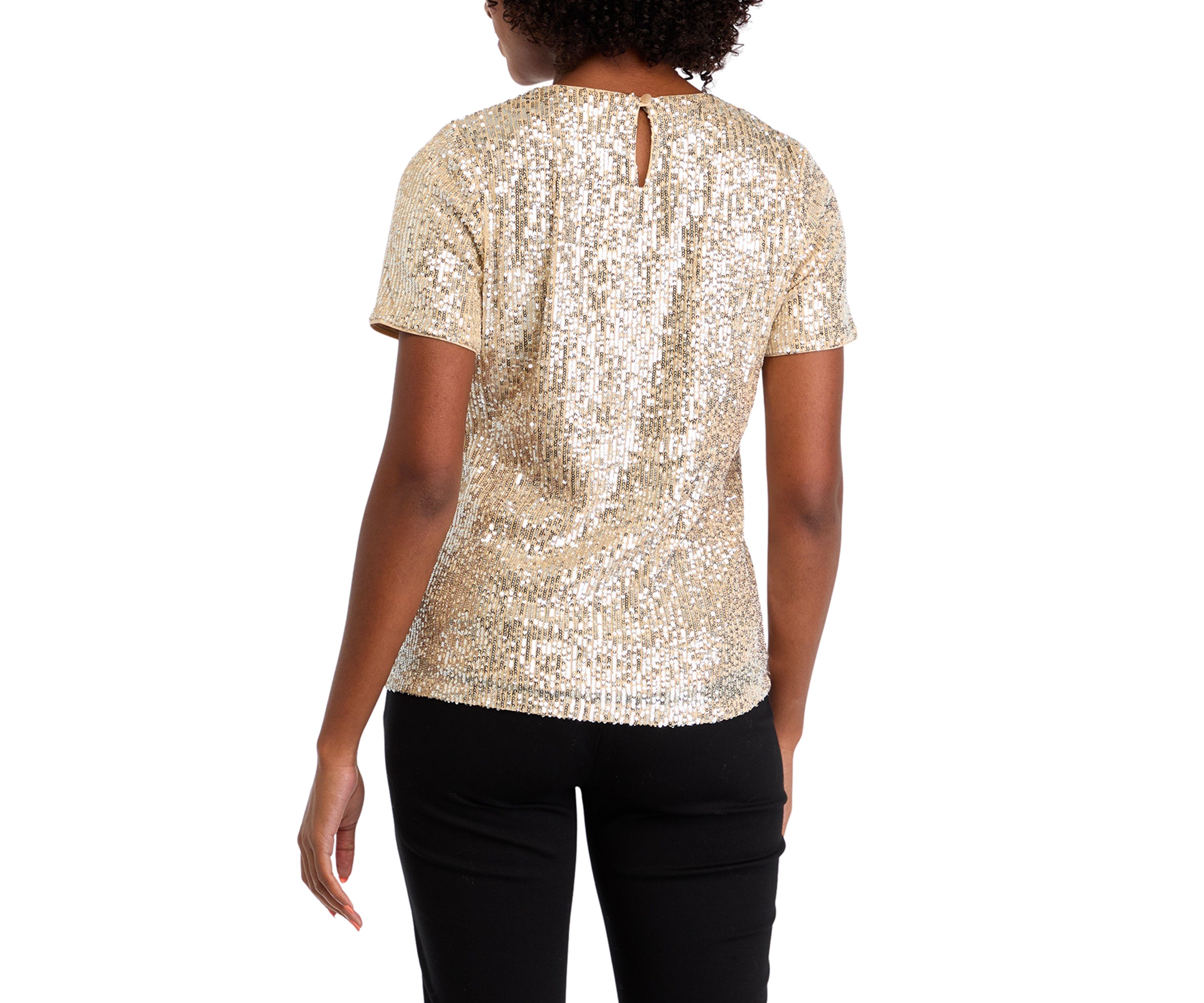 Womens Sequin Top