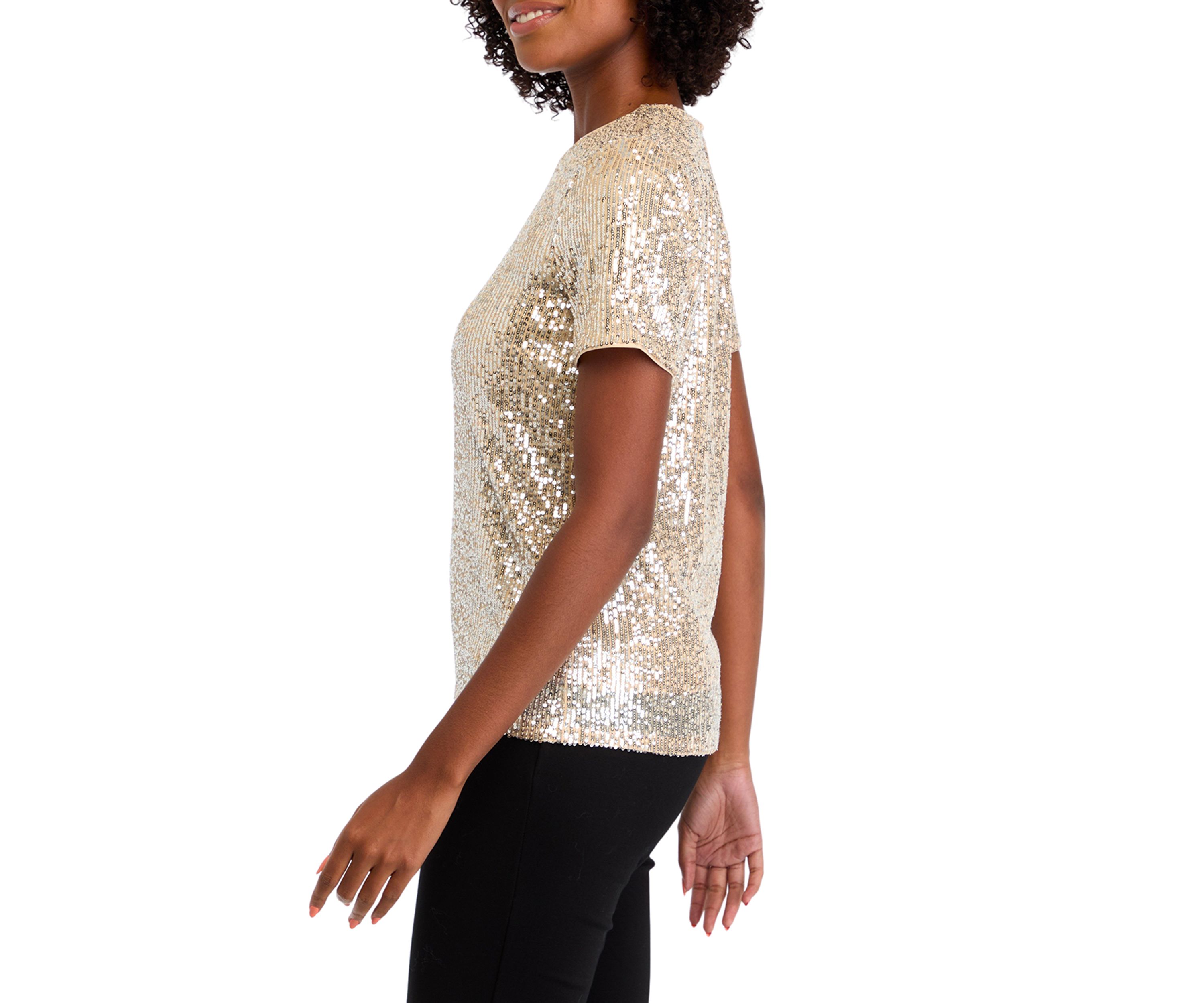 Womens Sequin Top