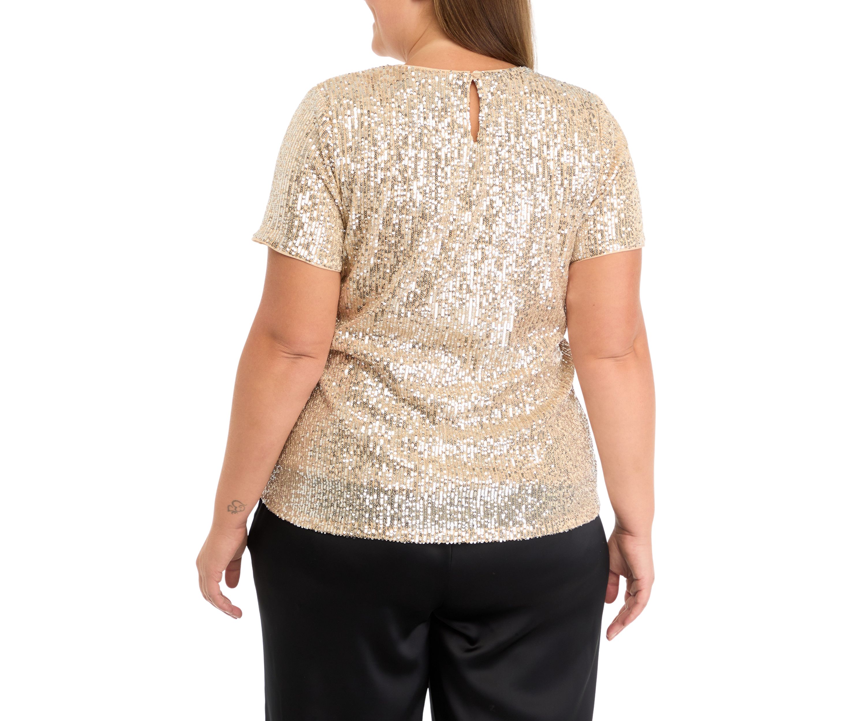 Plus Size Sequin T-Shirt