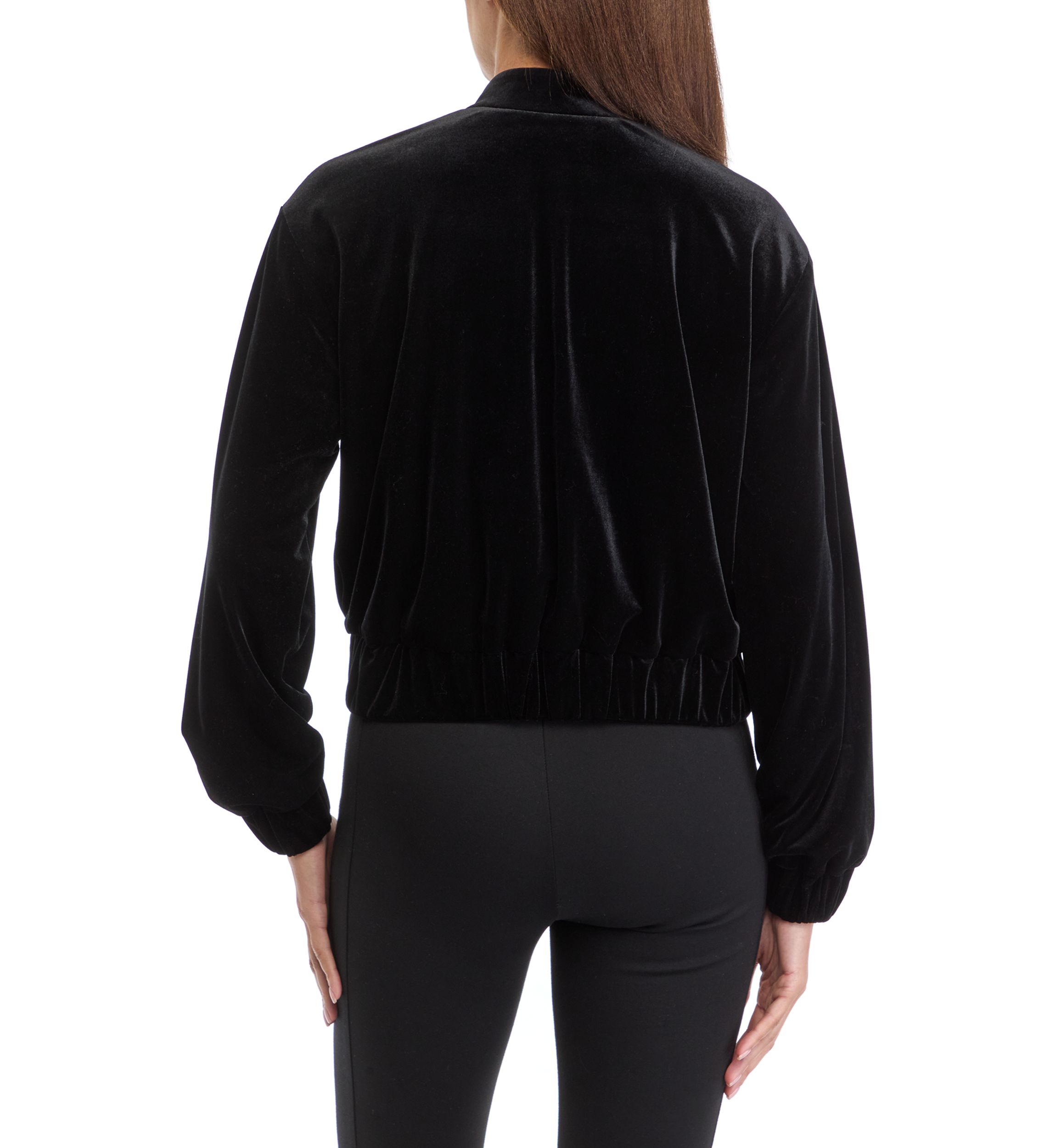 Womens Velvet Bomber Jacket