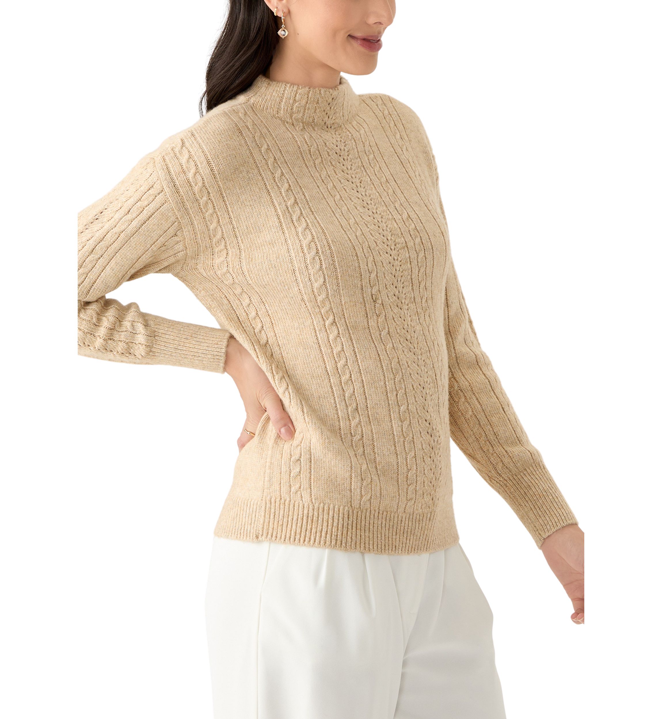 Petite Superbly Soft™ Mock Neck Sweater