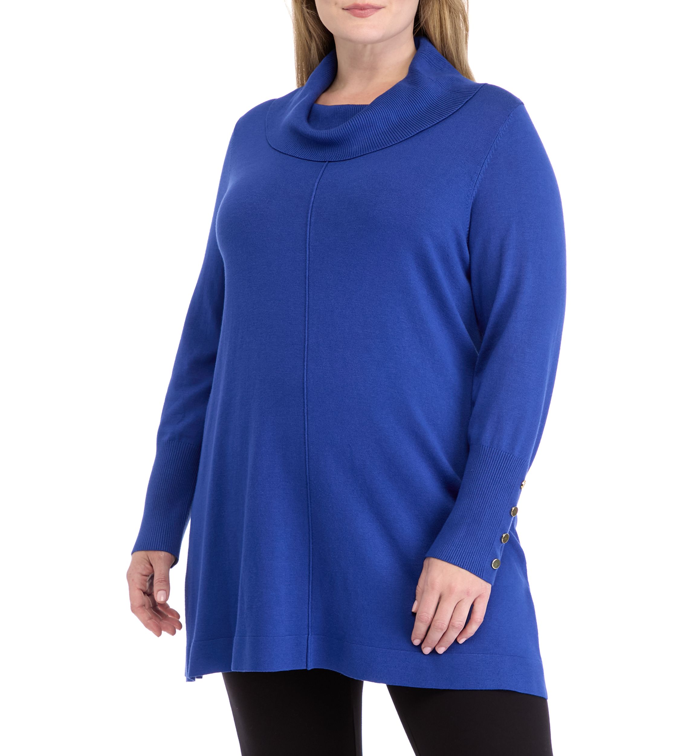 Plus Size Cowl Neck Sweater