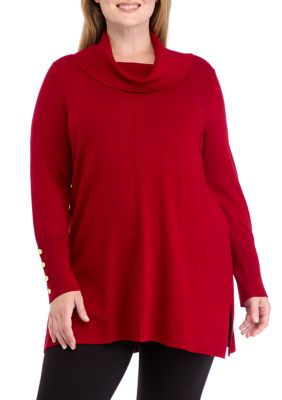 THE LIMITED Women's Plus Size Cowl Neck Sweater, 1X
