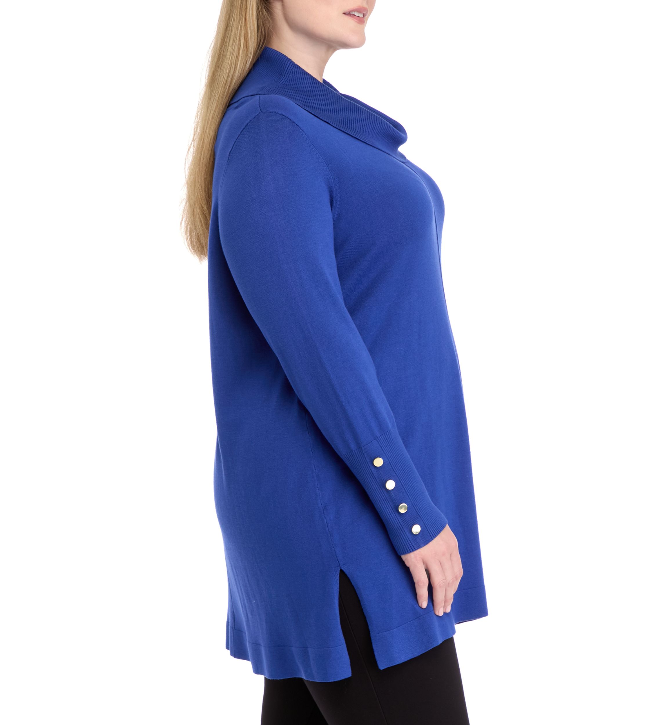 Plus Size Cowl Neck Sweater