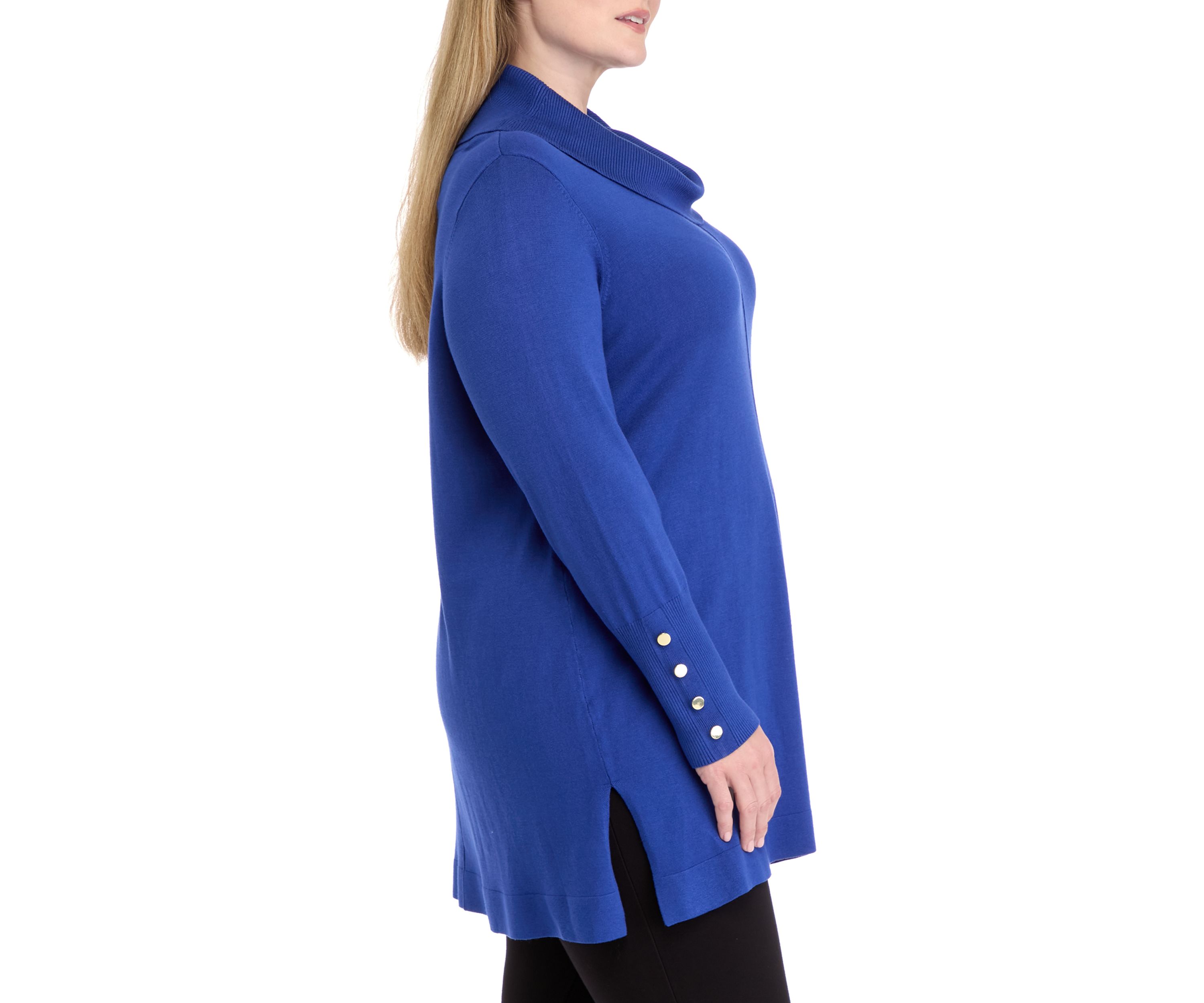 Plus Size Cowl Neck Sweater