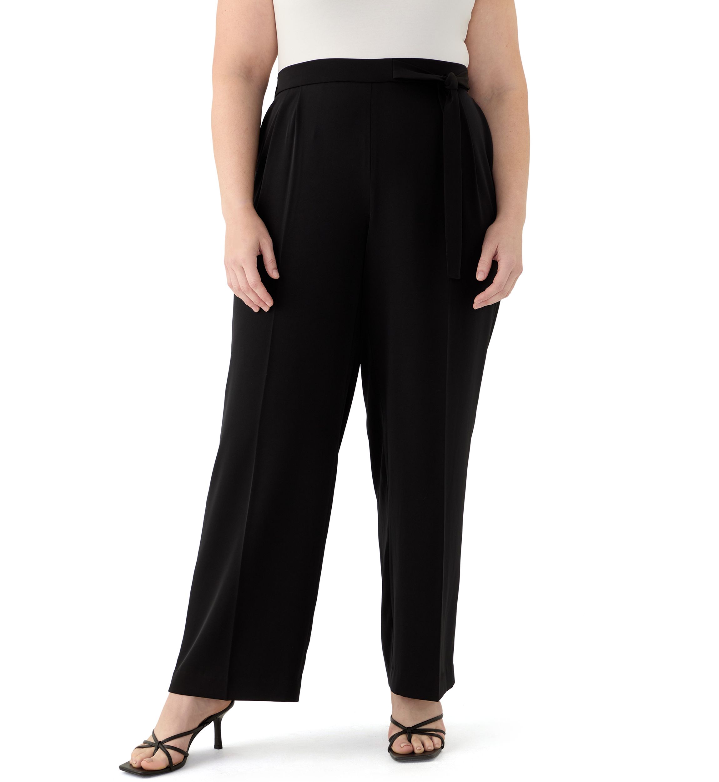 Plus Size High Rise Pull On Pants