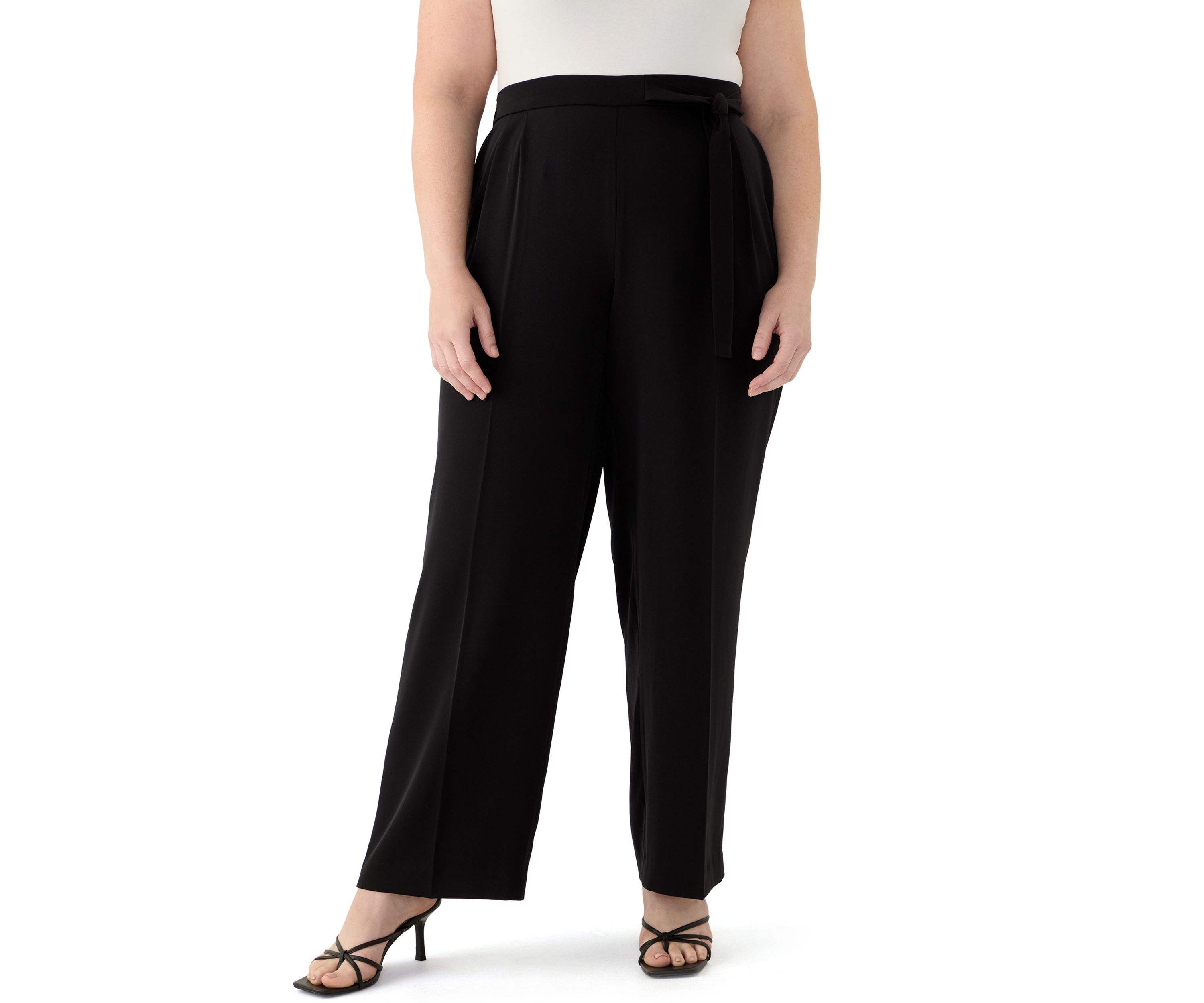 Plus Size High Rise Pull On Pants