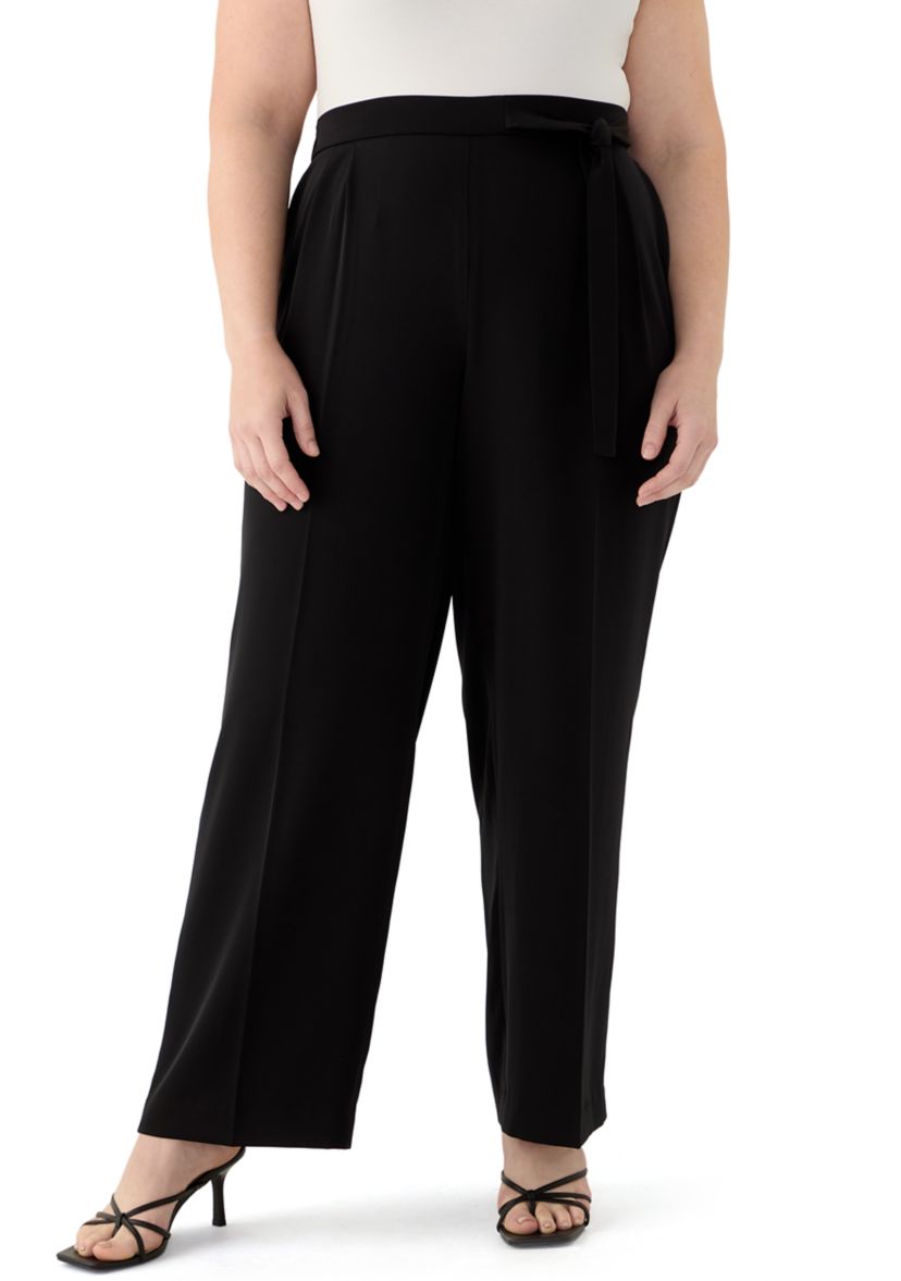 Plus Size High Rise Pull On Pants