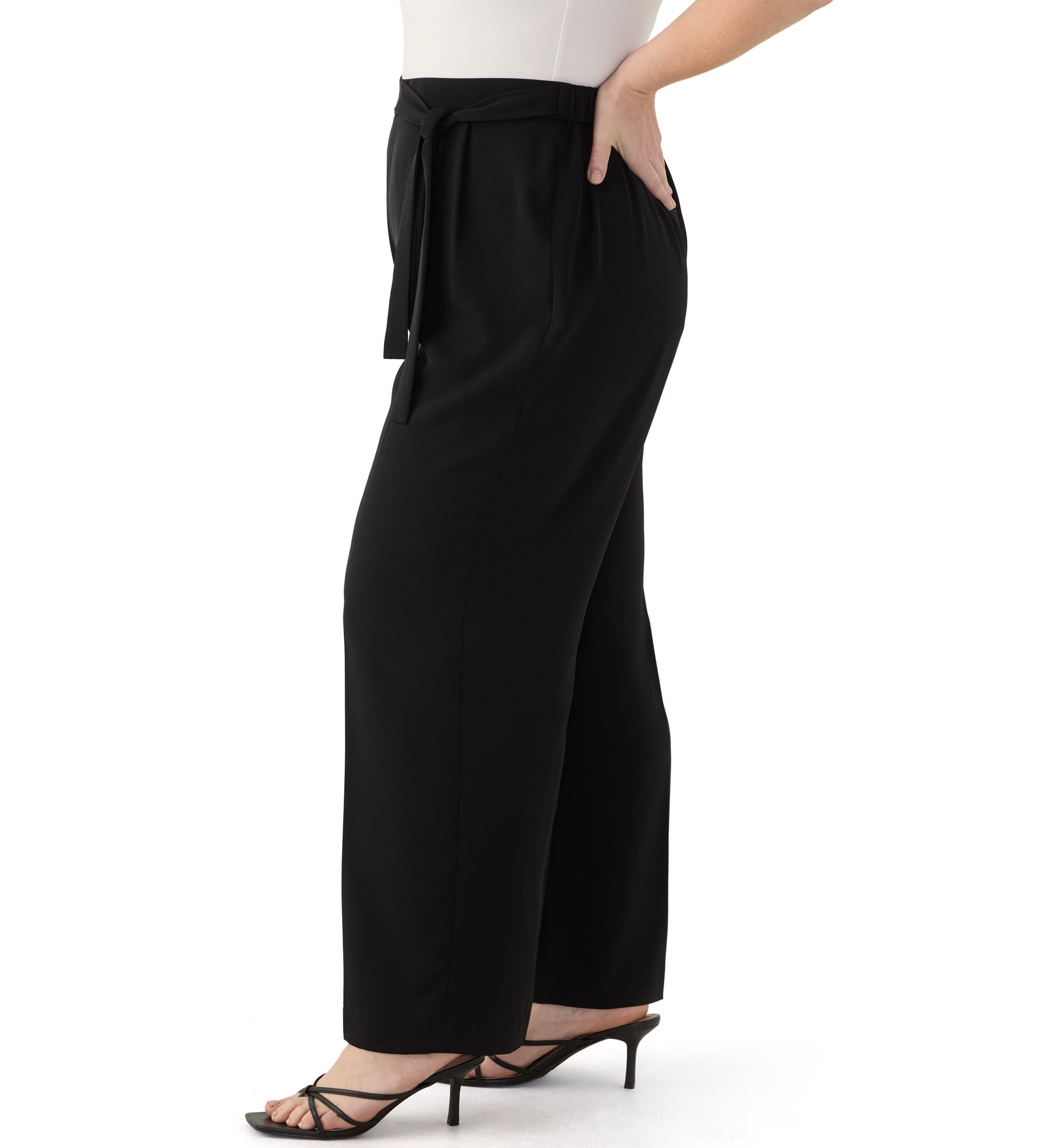 Plus Size High Rise Pull On Pants