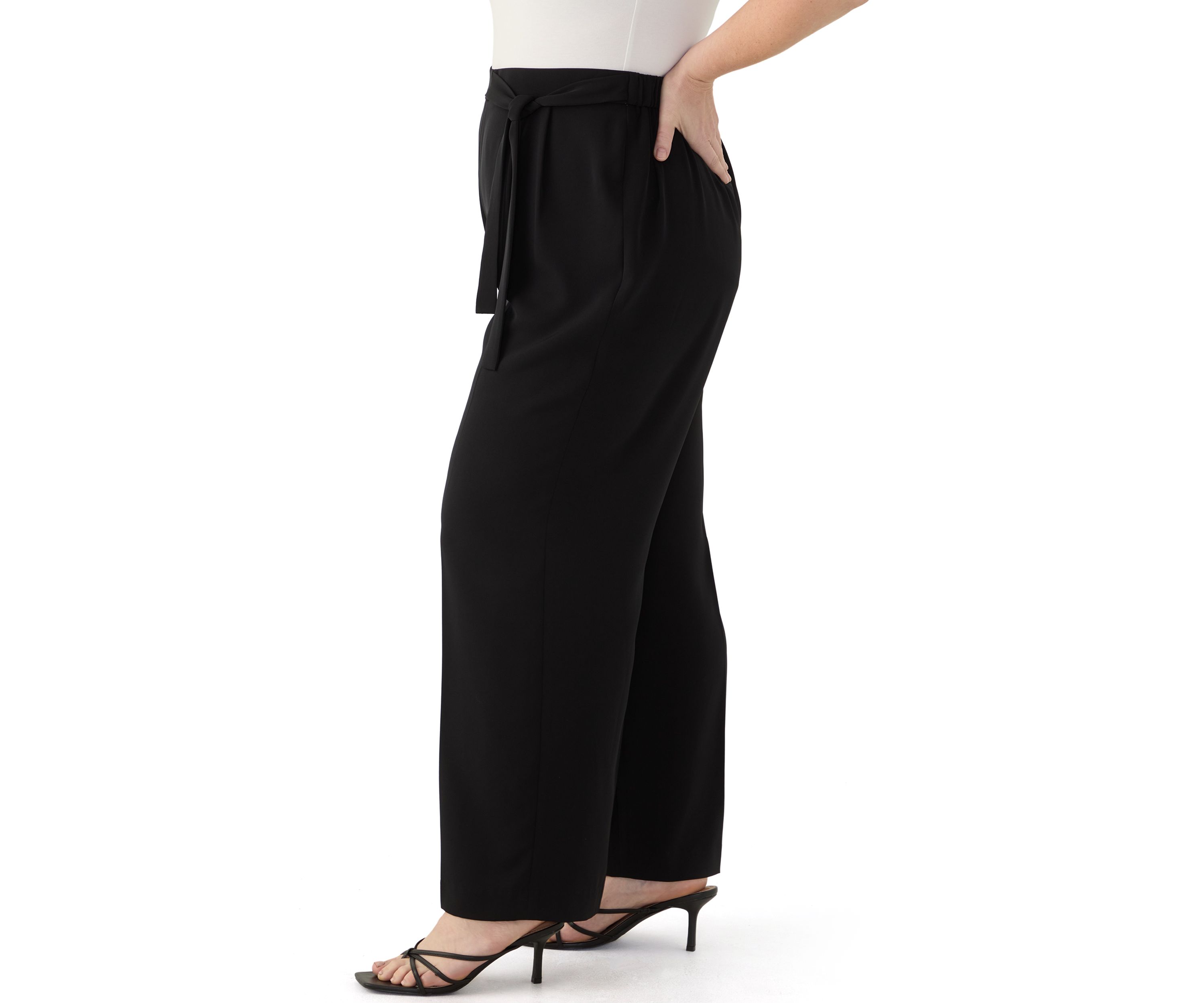 Plus Size High Rise Pull On Pants