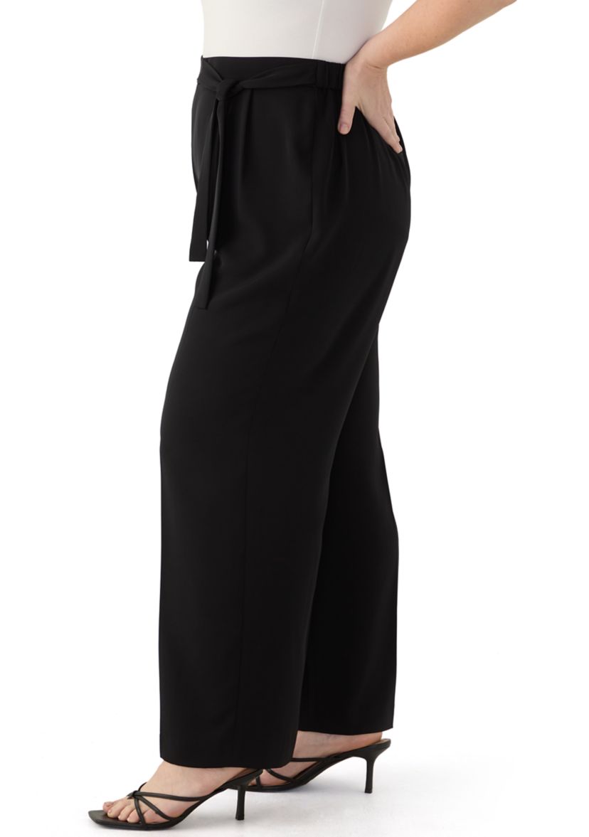 Plus Size High Rise Pull On Pants