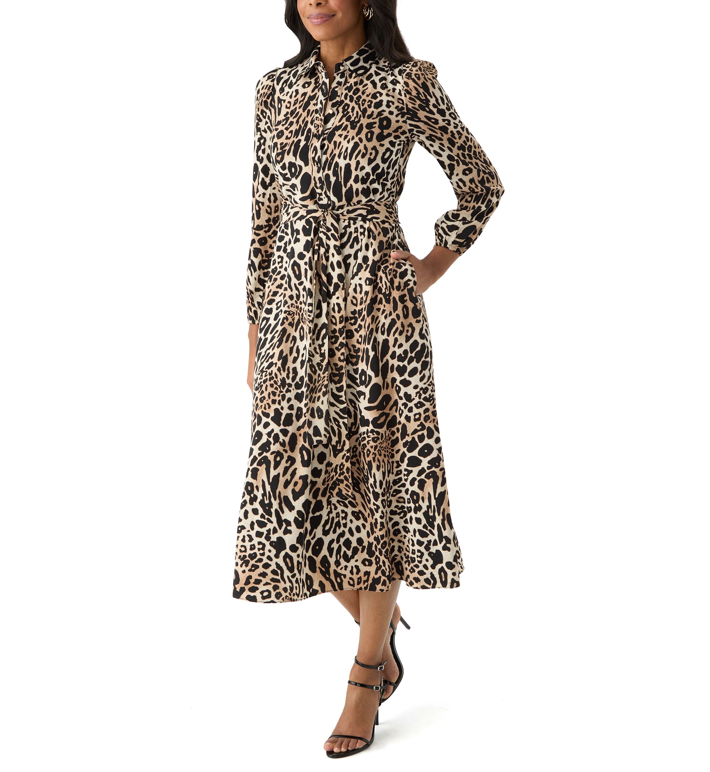 Womens Midi Shirtdress