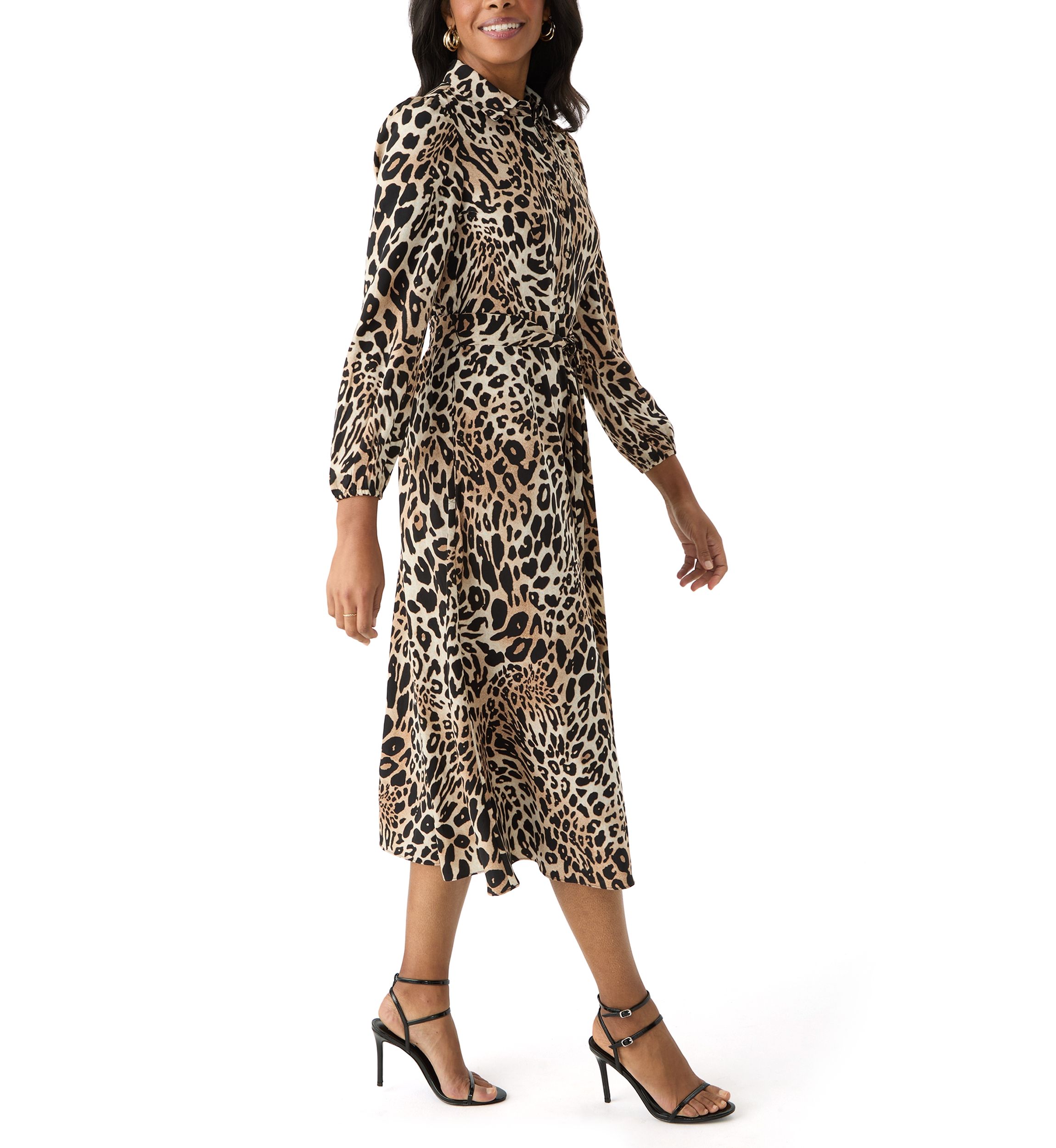 Womens Midi Shirtdress