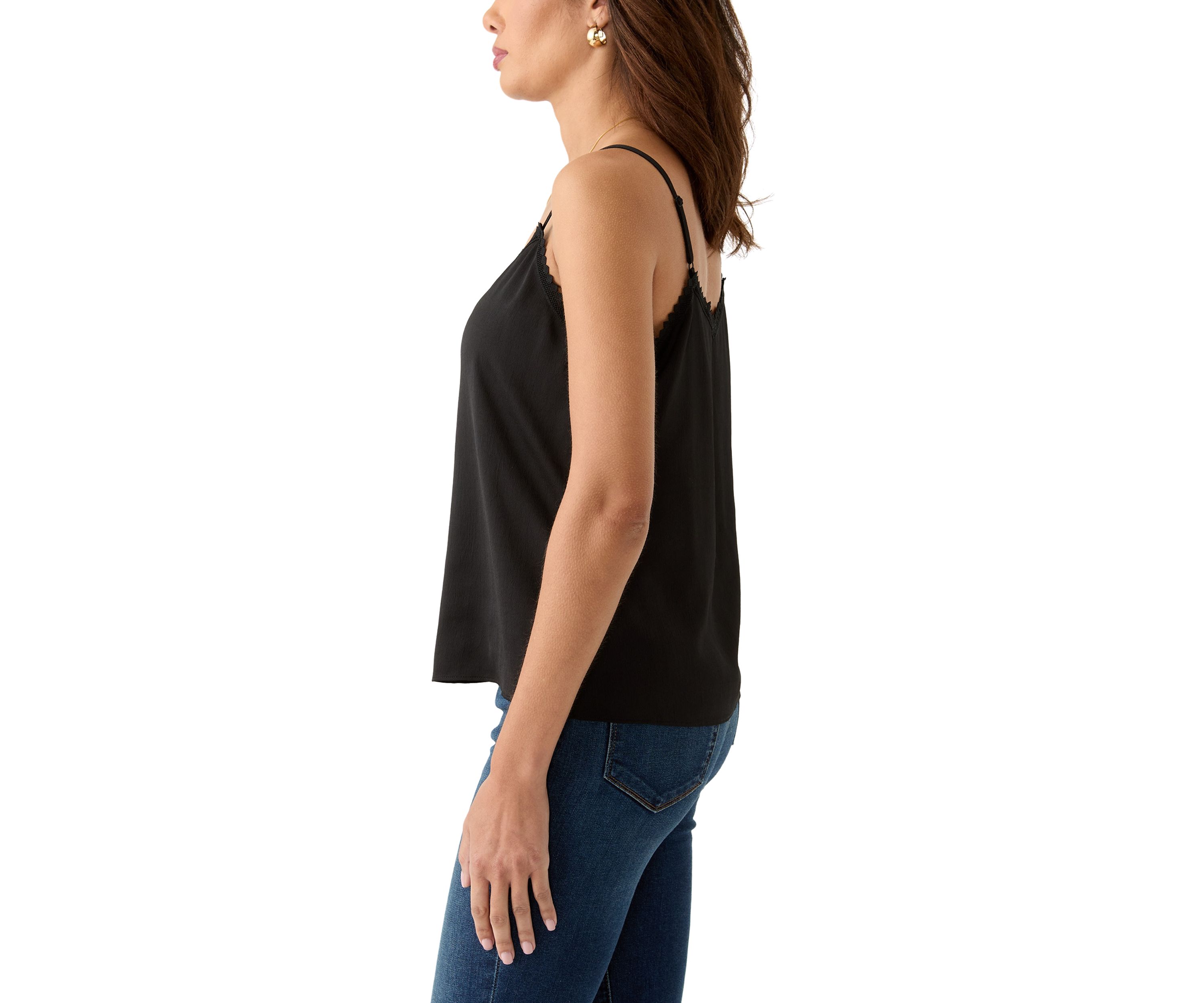 Womens Sleeveless V-Neck Cami Top