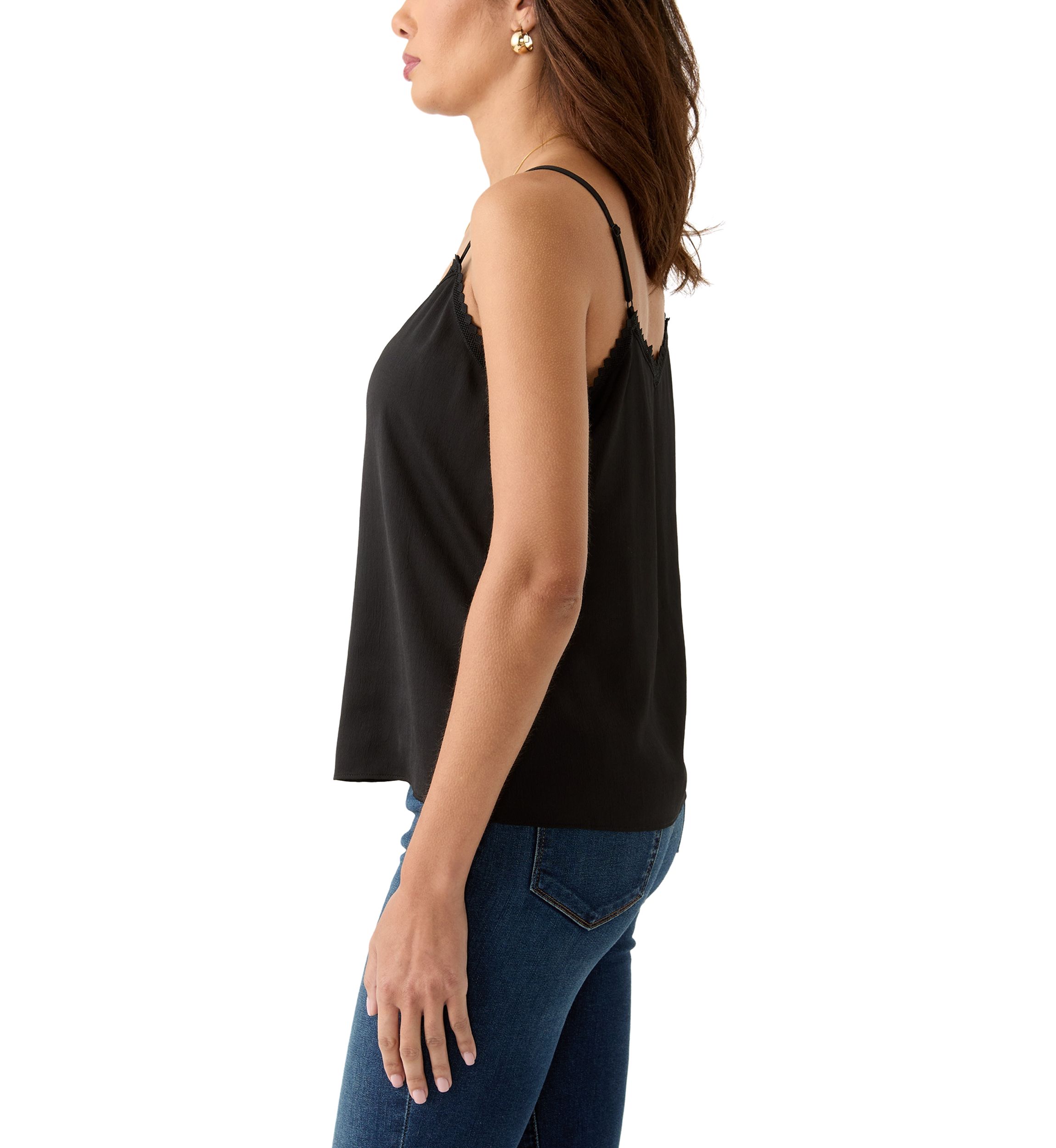 Petite Sleeveless V-Neck Camisole Top