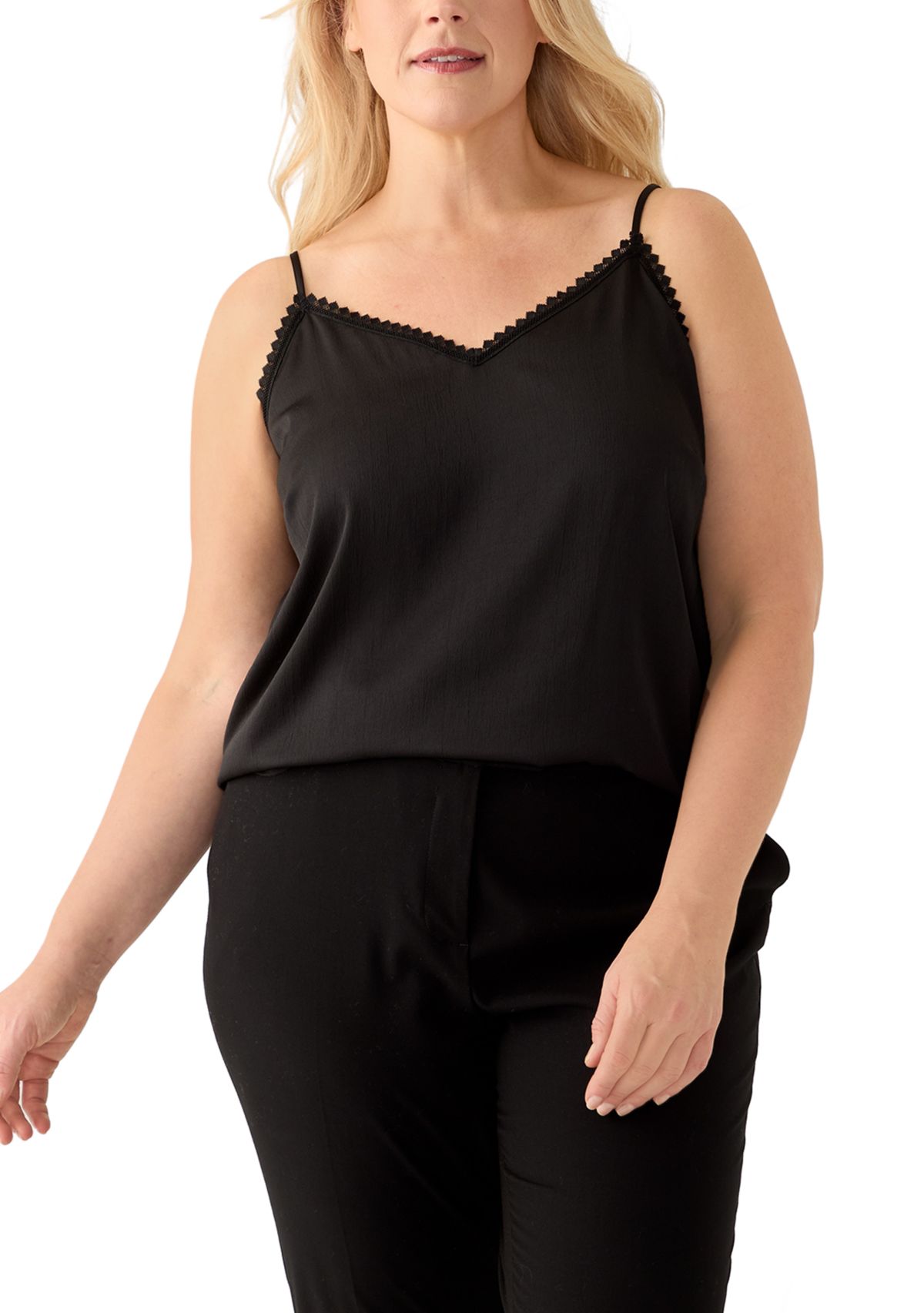 Plus Size Sleeveless V-Neck Cami