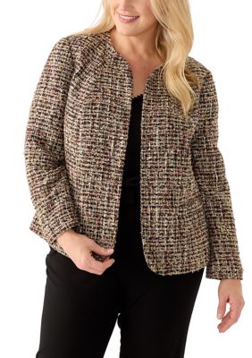 THE LIMITED Women's Plus Size Kissing Front Blazer