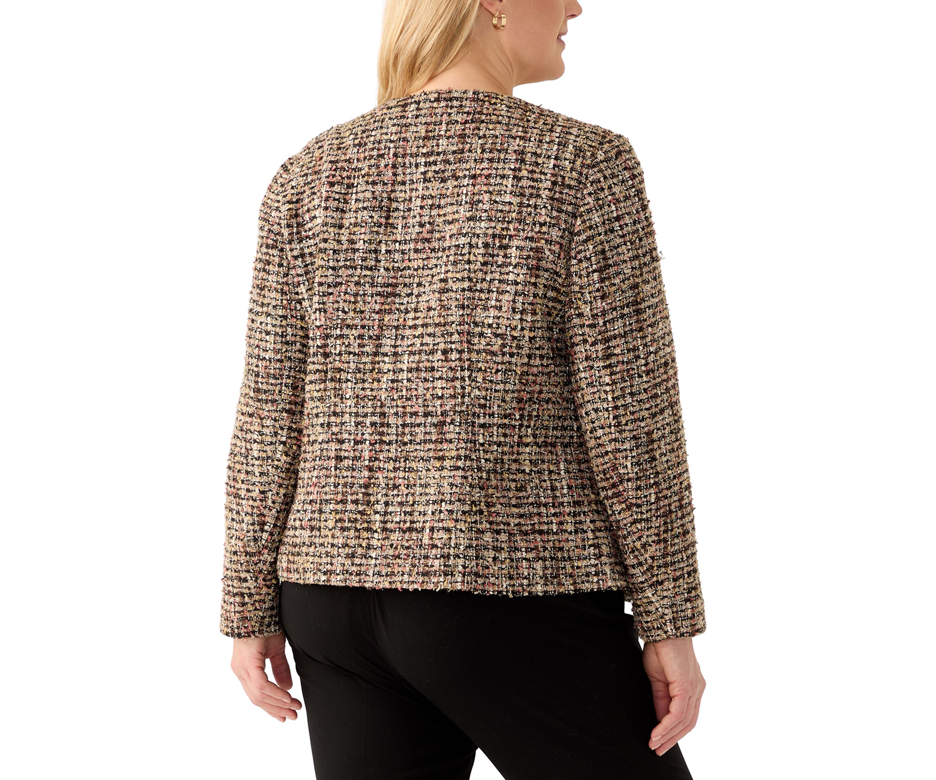 Plus Size Kissing Front Blazer